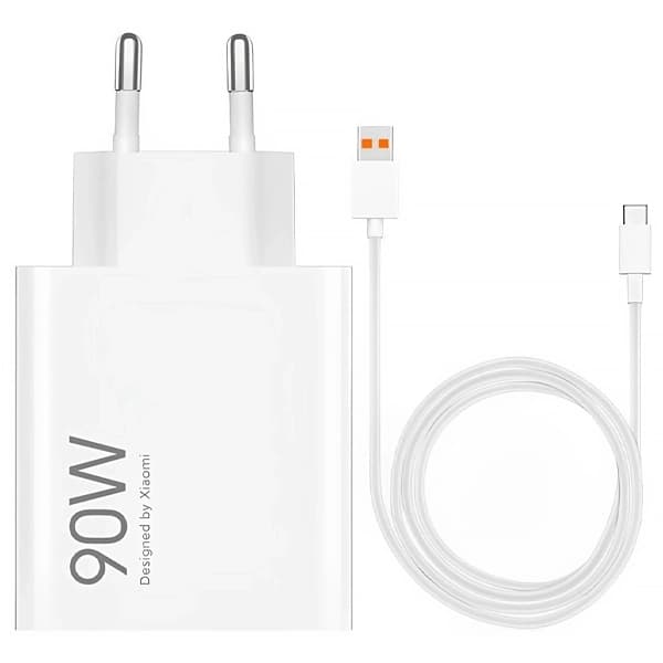 Xiaomi Carregador USB-C Xiaomi 90W HyperCharge Combo (Type-A) MDY-15-EK 90 watts - Branco