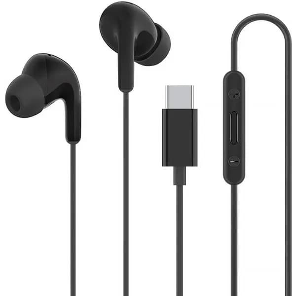 Xiaomi Fone de Ouvido Xiaomi Type-C Earphones M2413E1 com Microfone e Cabo de 1.25 Metros - Preto
