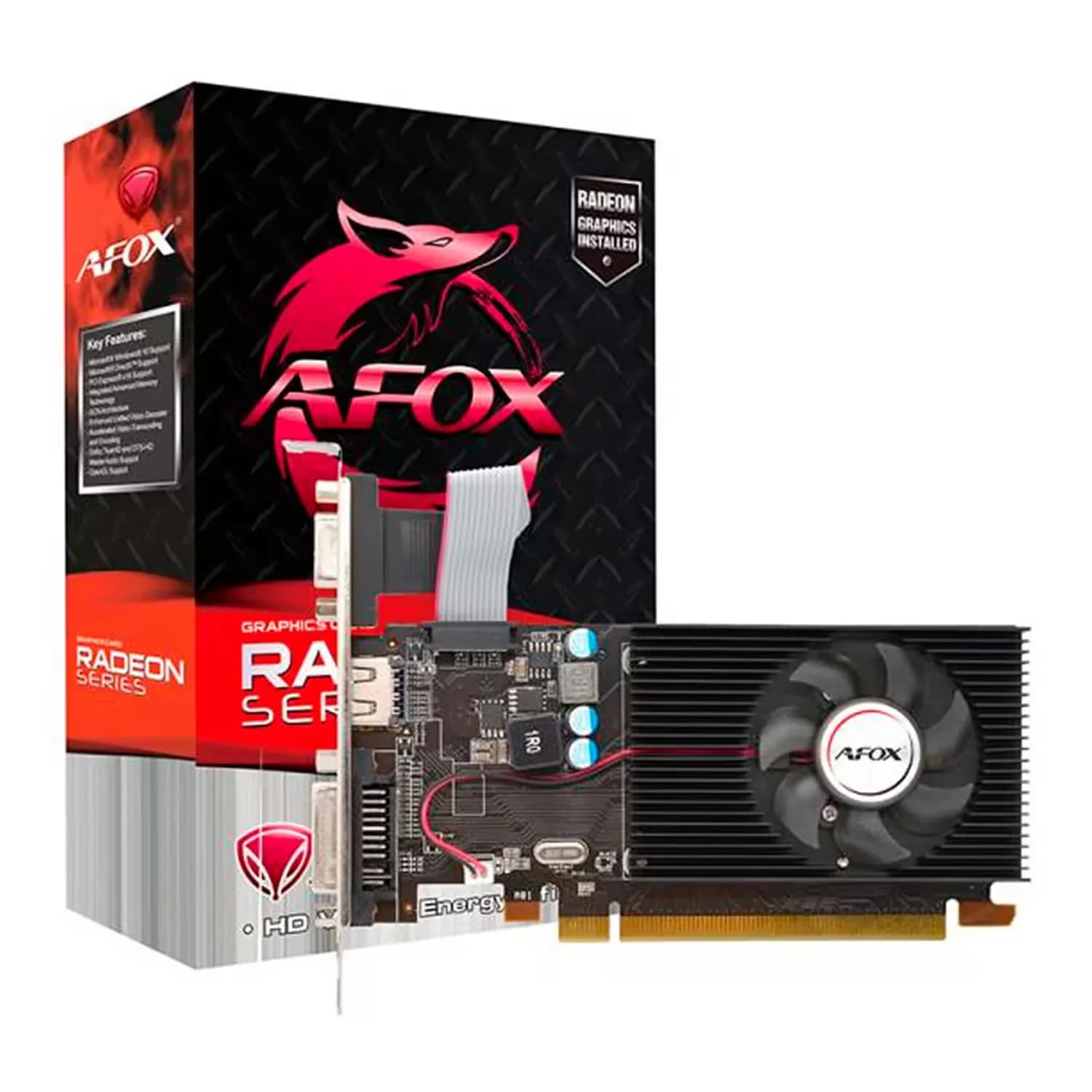 AMD Placa de Vídeo Afox AMD Radeon 6450 2GB DDR3 - AF6450-2048D3L5