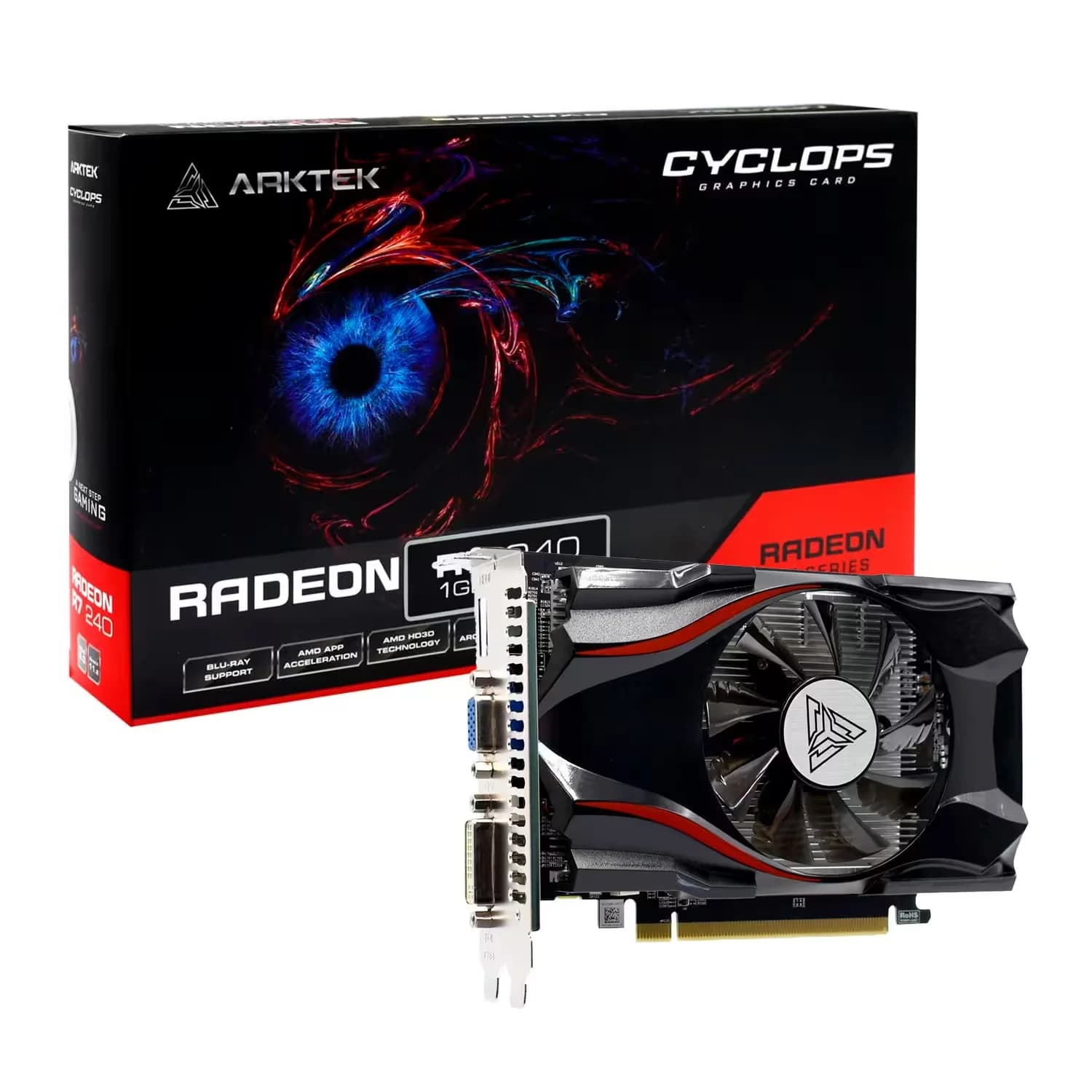 Amd Placa Video Artek Amd Radeon R7 GDDR5 AKR240D5S1GH1 1GB