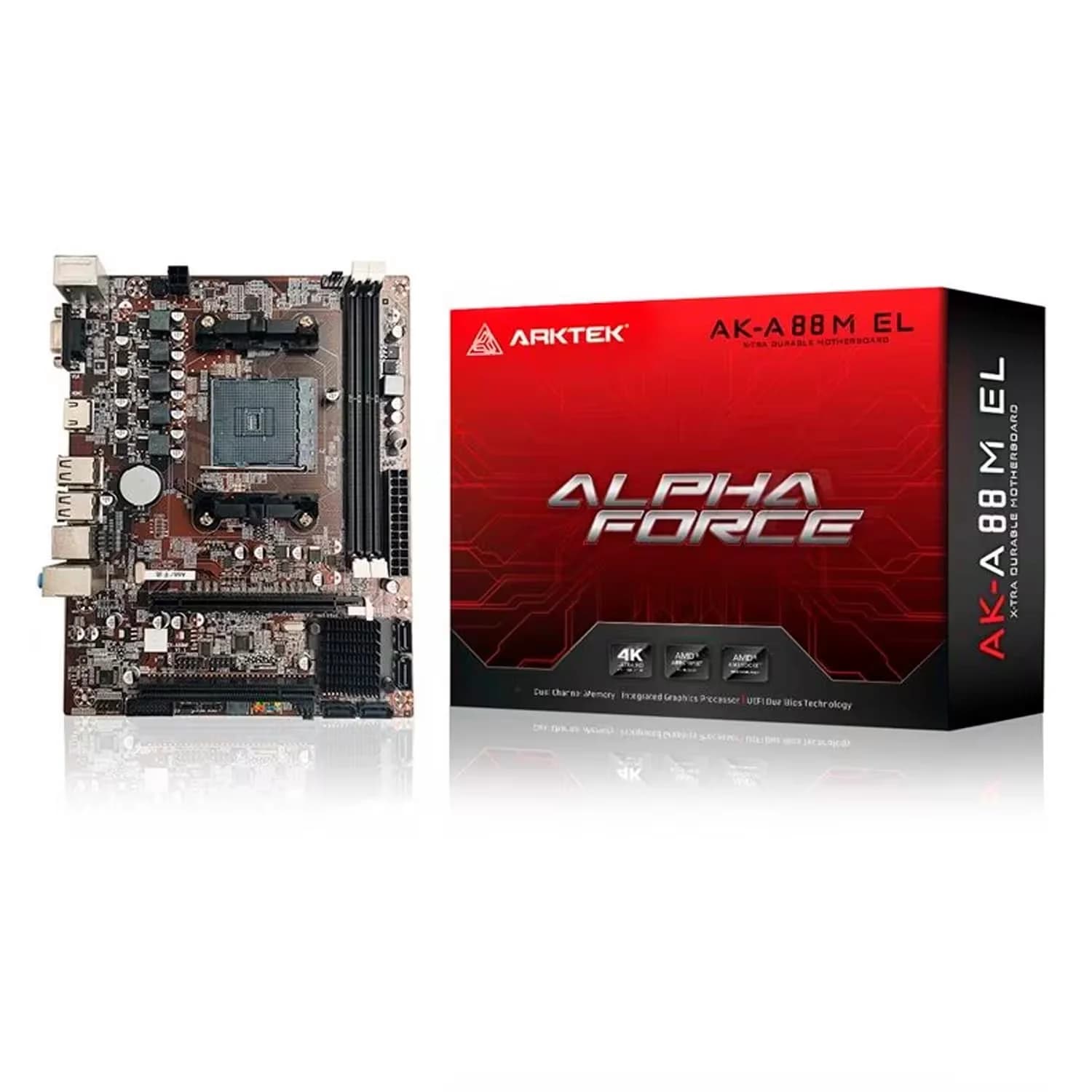 Amd Placa Mae Arktek Ak A88M El Socket FM2 FM2 Chipset Amd A88 A85 DDR3 Micro Atx Caixa
