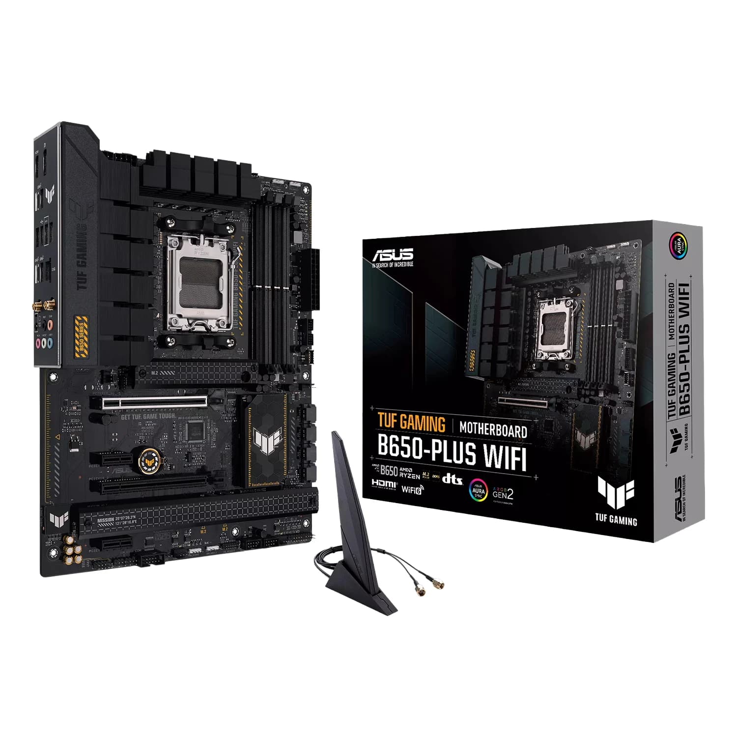 AMD Placa Mãe Asus B650 Plus Tuf Gaming WiFi DDR5 Socket AM5 Chipset AMD B650 ATX