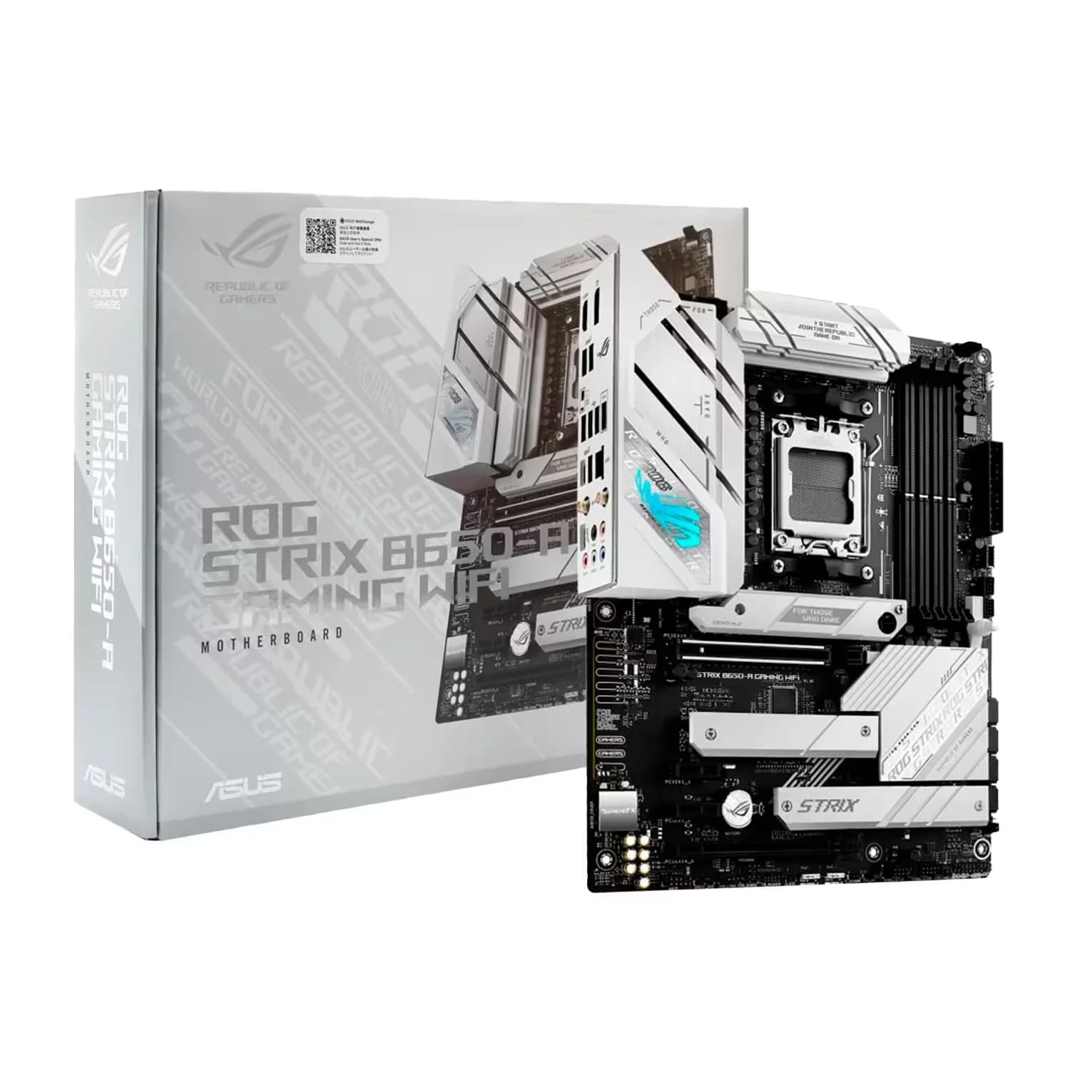 AMD Placa Mãe Asus Rog Strix B650-A Gaming Wi-Fi Socket AM5 Chipset AMD B650 DDR5 ATX