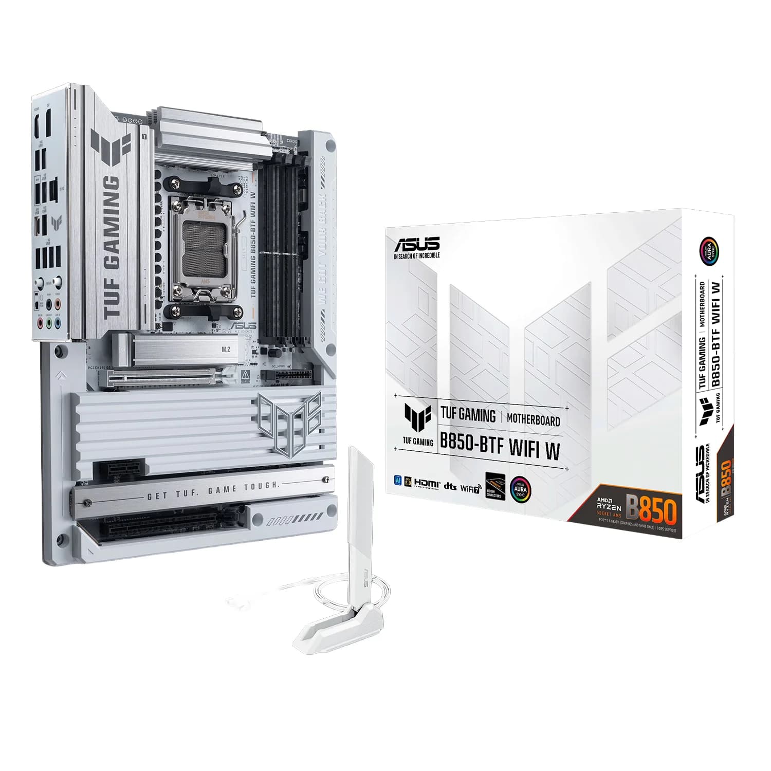AMD Placa Mãe Asus Tuf Gaming B850-BTF WIFI W Socket AM5 Chipset AMD B850 DDR5 ATX