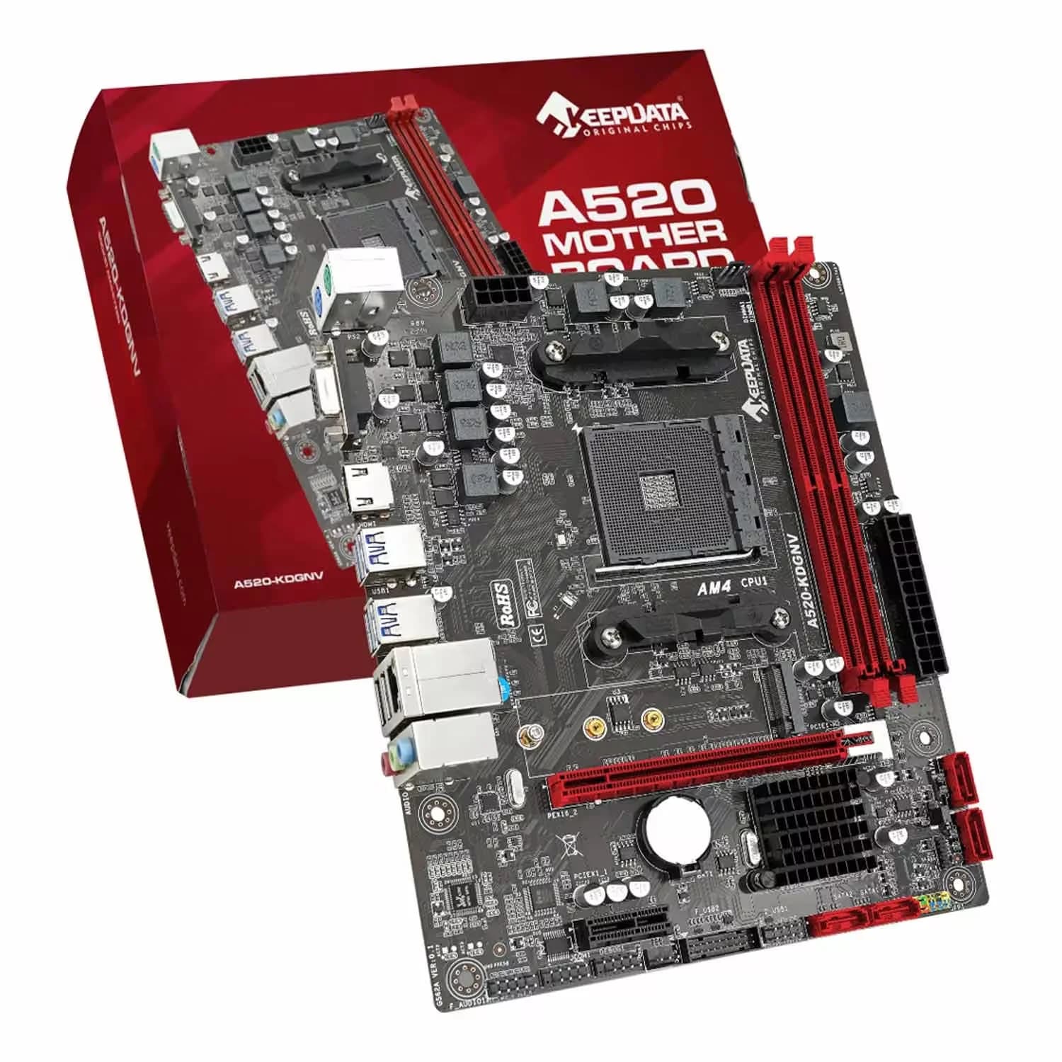 Keepdata Placa Mae Keepdata A520 Kdgnv Socket AM4 Vga DDR4