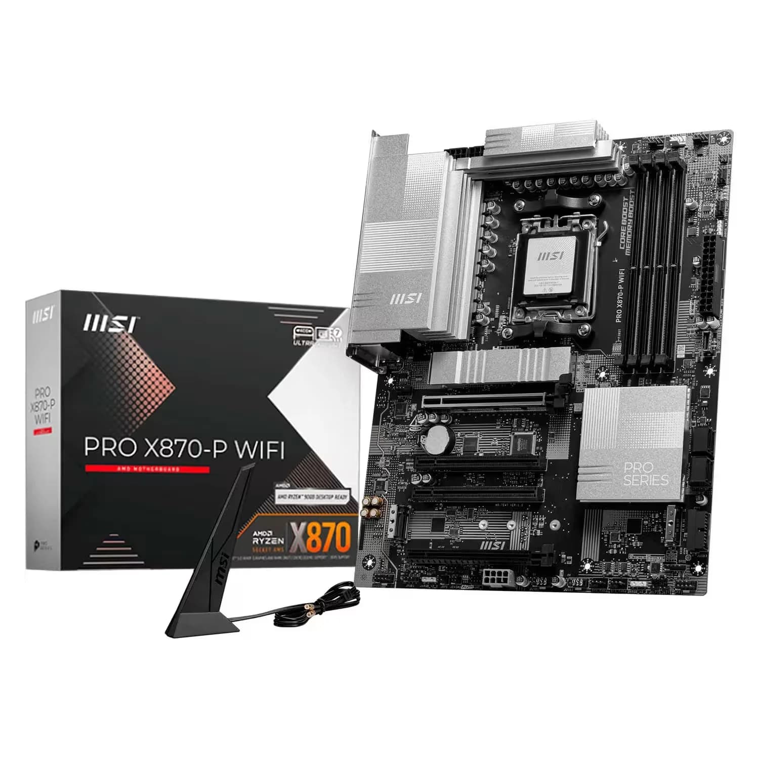AMD Placa Mãe MSI Pro X870-P WiFi DDR5 Socket AM5 Chipset AMD X870 ATX