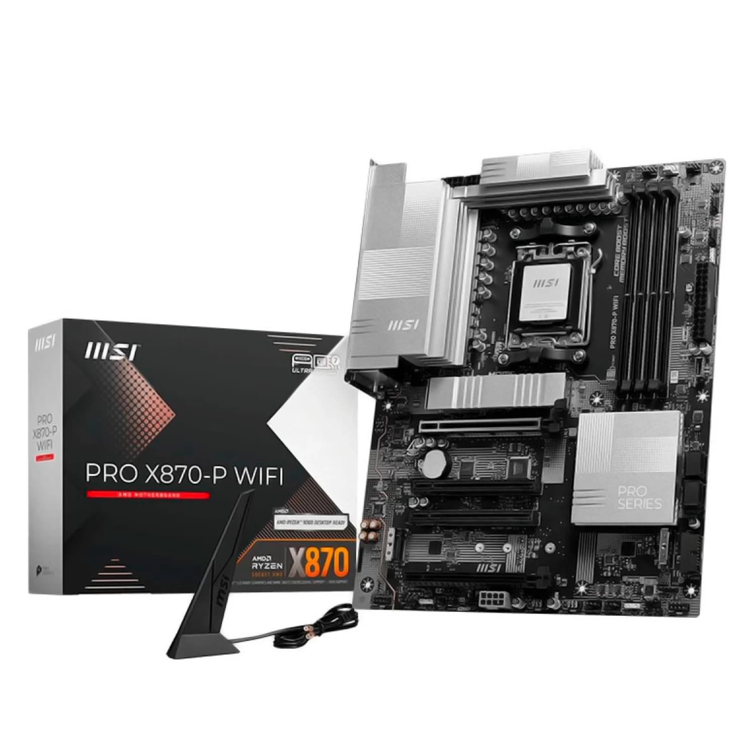 AMD Placa Mãe MSI Pro X870E-P WiFi DDR5 Socket AM5 Chipset AMD X870E ATX