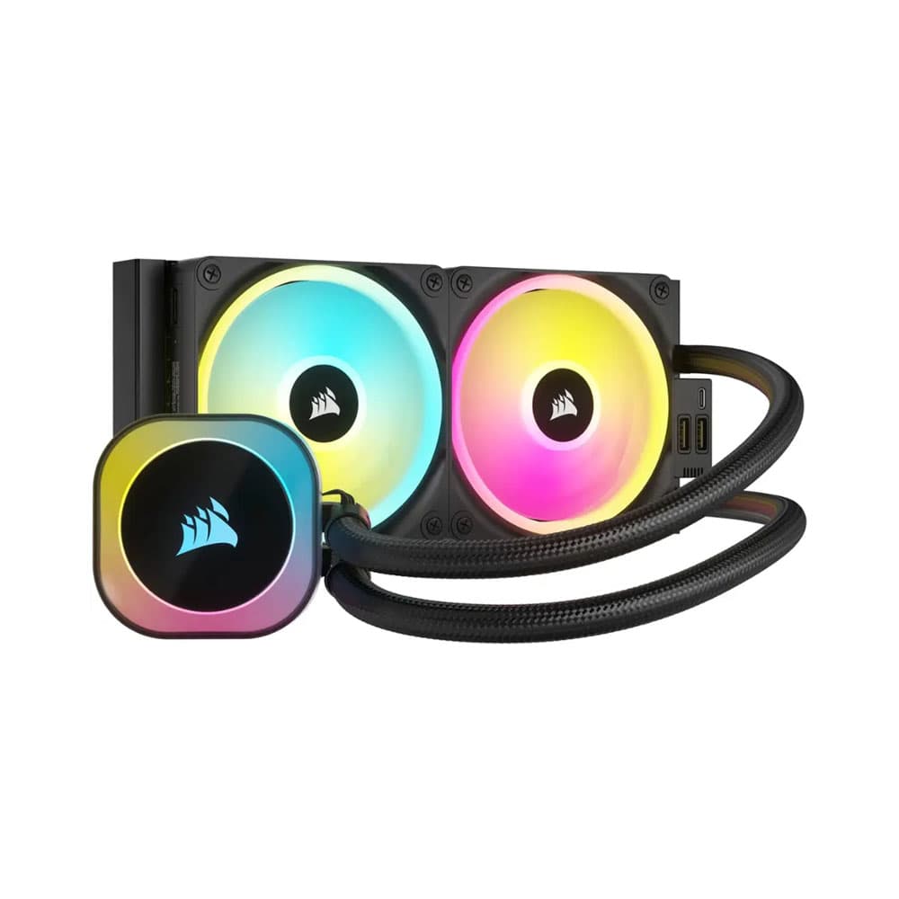Acessório · Corsair Cooler Liquido Corsair Cw 9061001 Ww Icue Link H100 I Rgb Negro