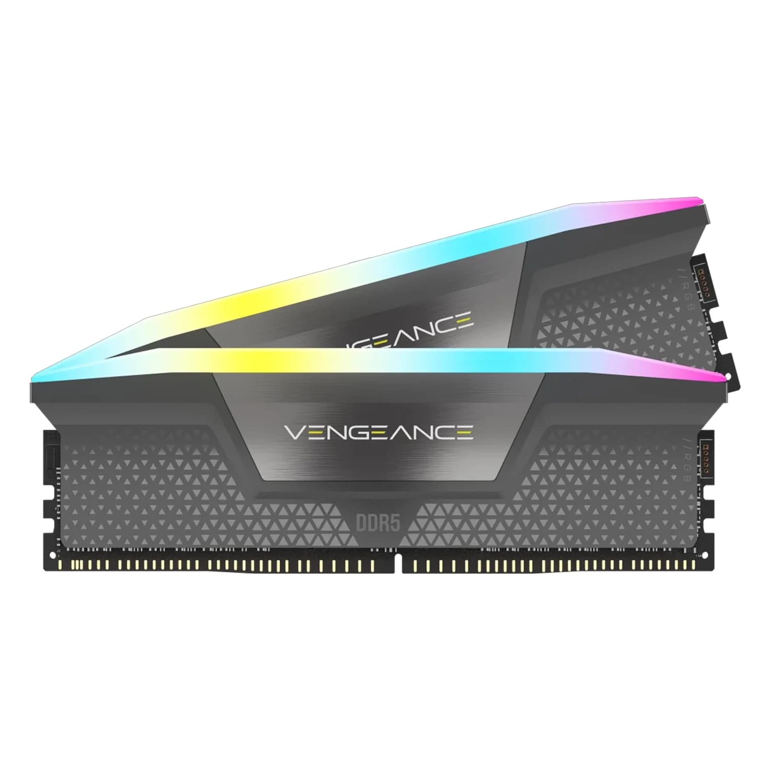 Corsair Memória RAM Corsair Vengeance Gray RGB DDR5 - CMHLEKIT2G-D5 (Kit 2 Módulos Estético)