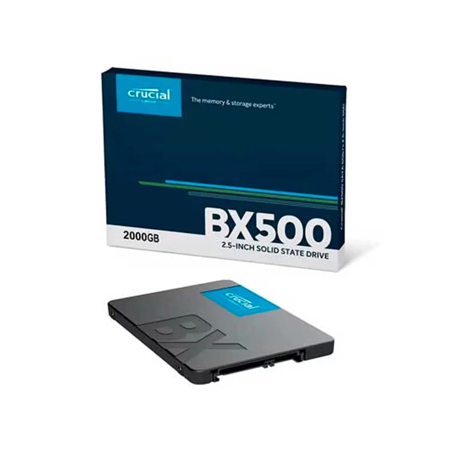 Acessório · Crucial SSD Crucial BX500 2TB 2.5" SATA 3 - CT2000BX500SSD1