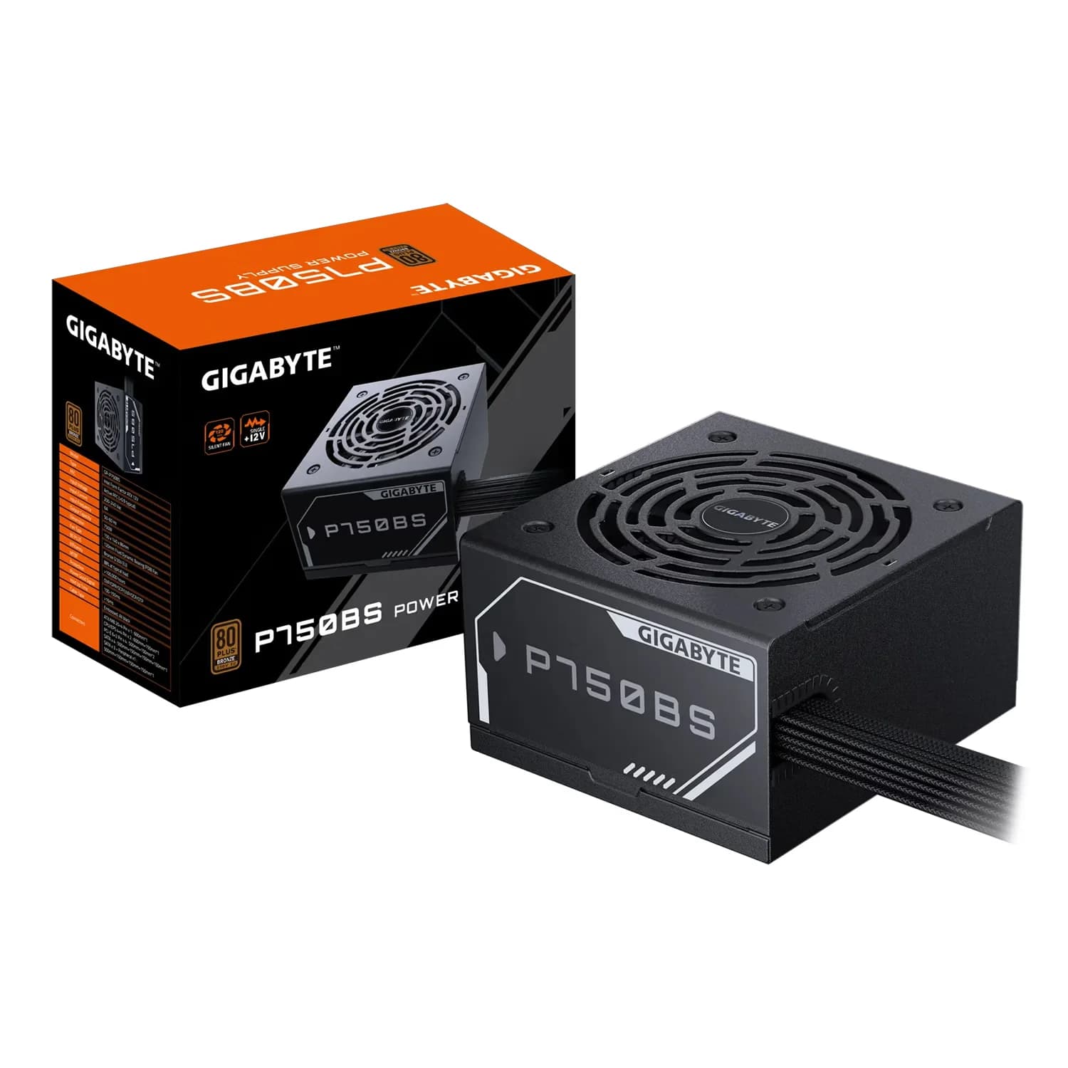 Gigabyte Fonte Gigabyte GP-P750BS ATX 750W 80 Plus Bronze - Preto