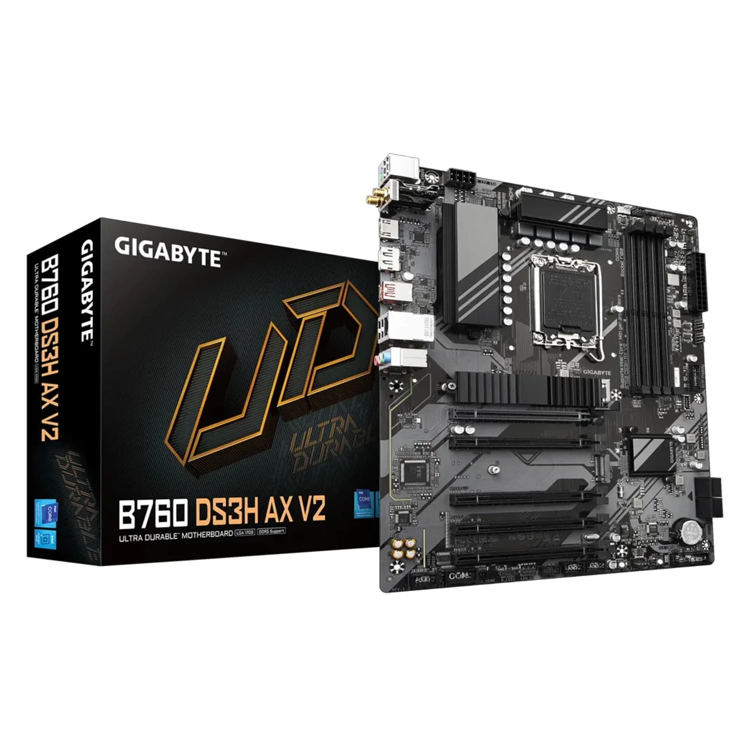 Gigabyte Placa Mãe Gigabyte B760 DS3H AX V2 DDR5 Socket LGA 1700 Chipset Intel B760 ATX