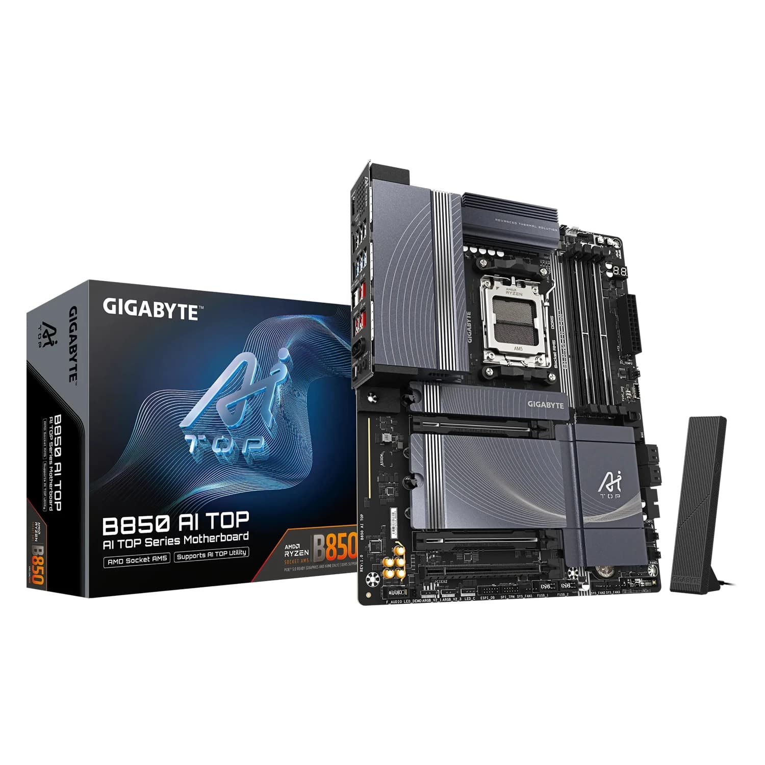 Gigabyte Placa Mãe Gigabyte B850 AI TOP DDR5 Socket AM5 Chipset AMD B850 ATX