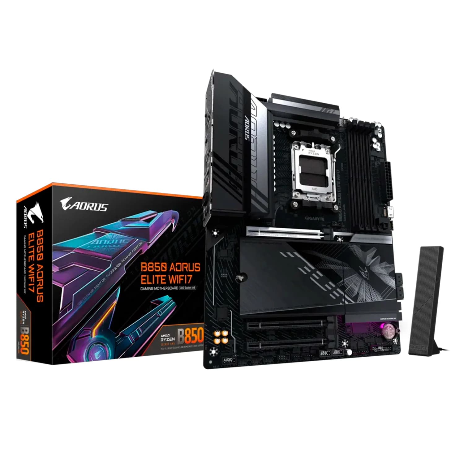 Gigabyte Placa Mãe Gigabyte B850 Aorus Elite WiFi DDR5 Socket AM5 Chipset B850 ATX