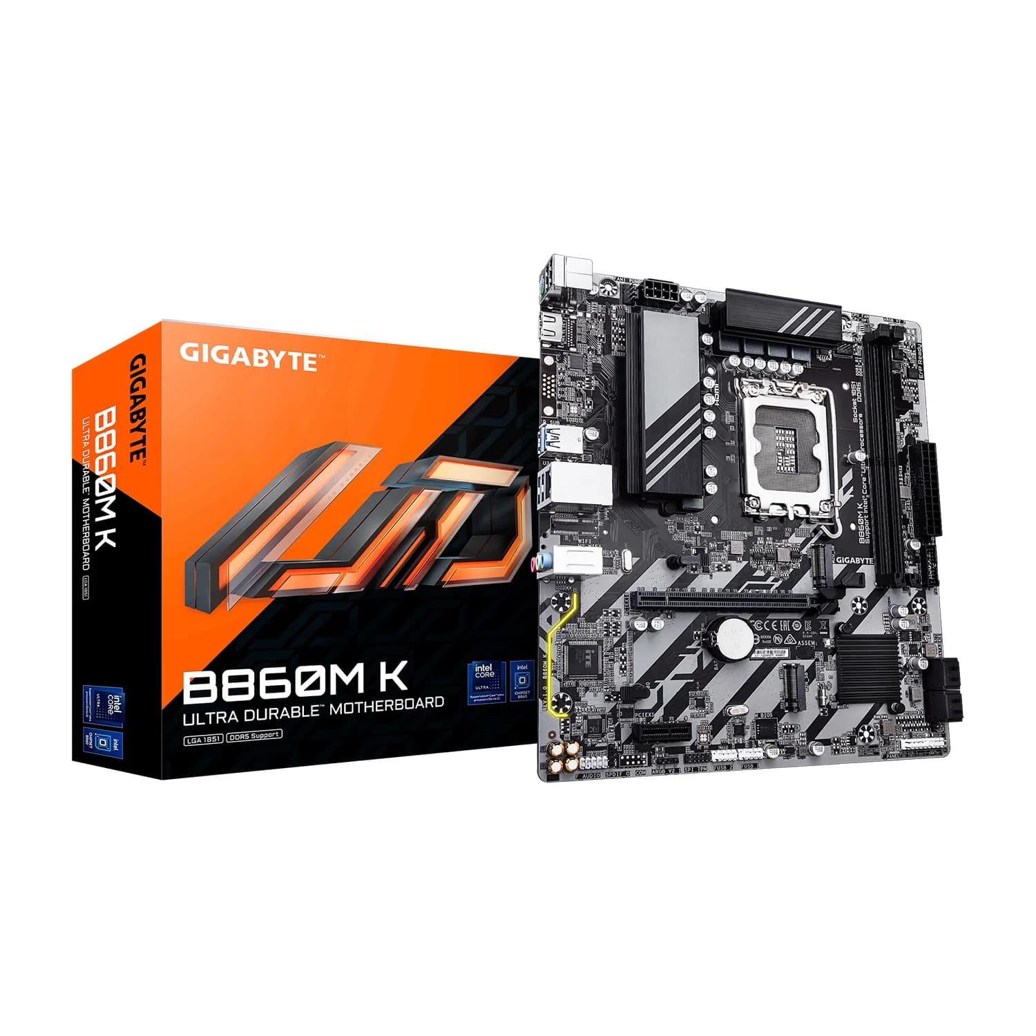 Gigabyte Placa Mãe Gigabyte B860M K DDR5 Socket LGA1851 Chipset Intel B860 Micro ATX