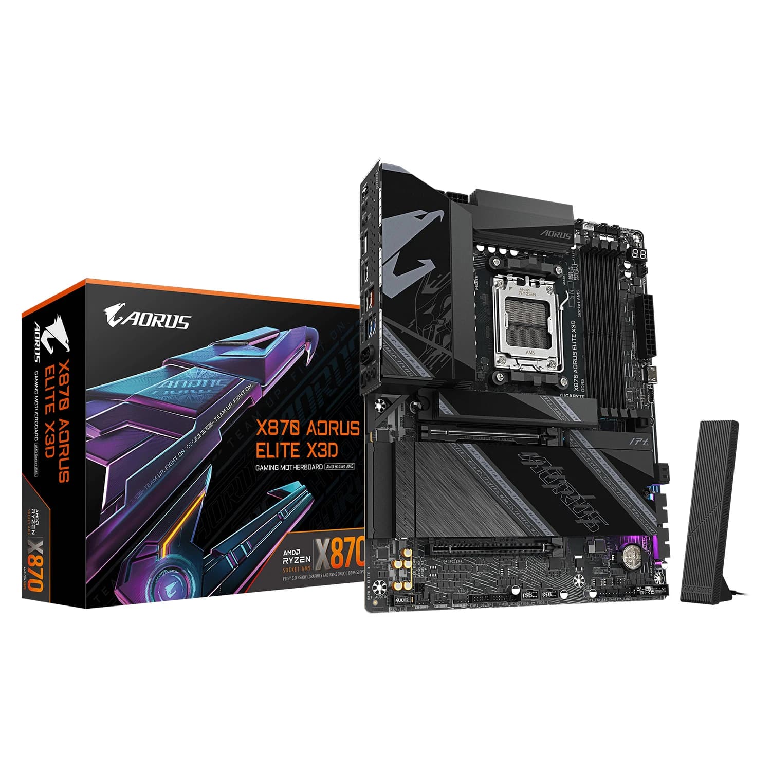 Gigabyte Placa Mãe Gigabyte X870 Aorus Elite X3D DDR5 Socket AMD X870 Chipset AMD X870 ATX
