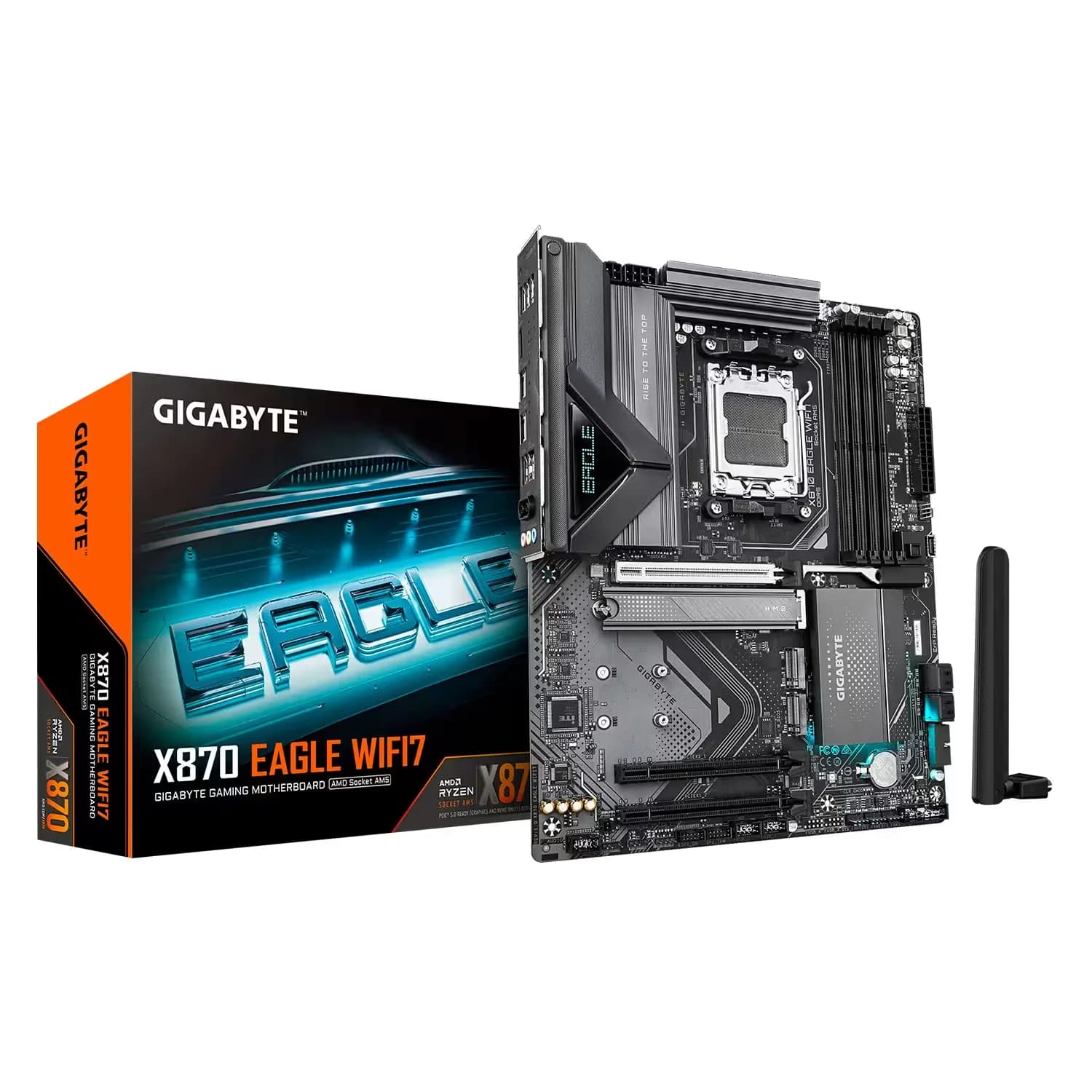 Gigabyte Placa Mãe Gigabyte X870 Eagle WiFi 7 4XDDR5 Socket AM5 Chipset AMD X870 ATX