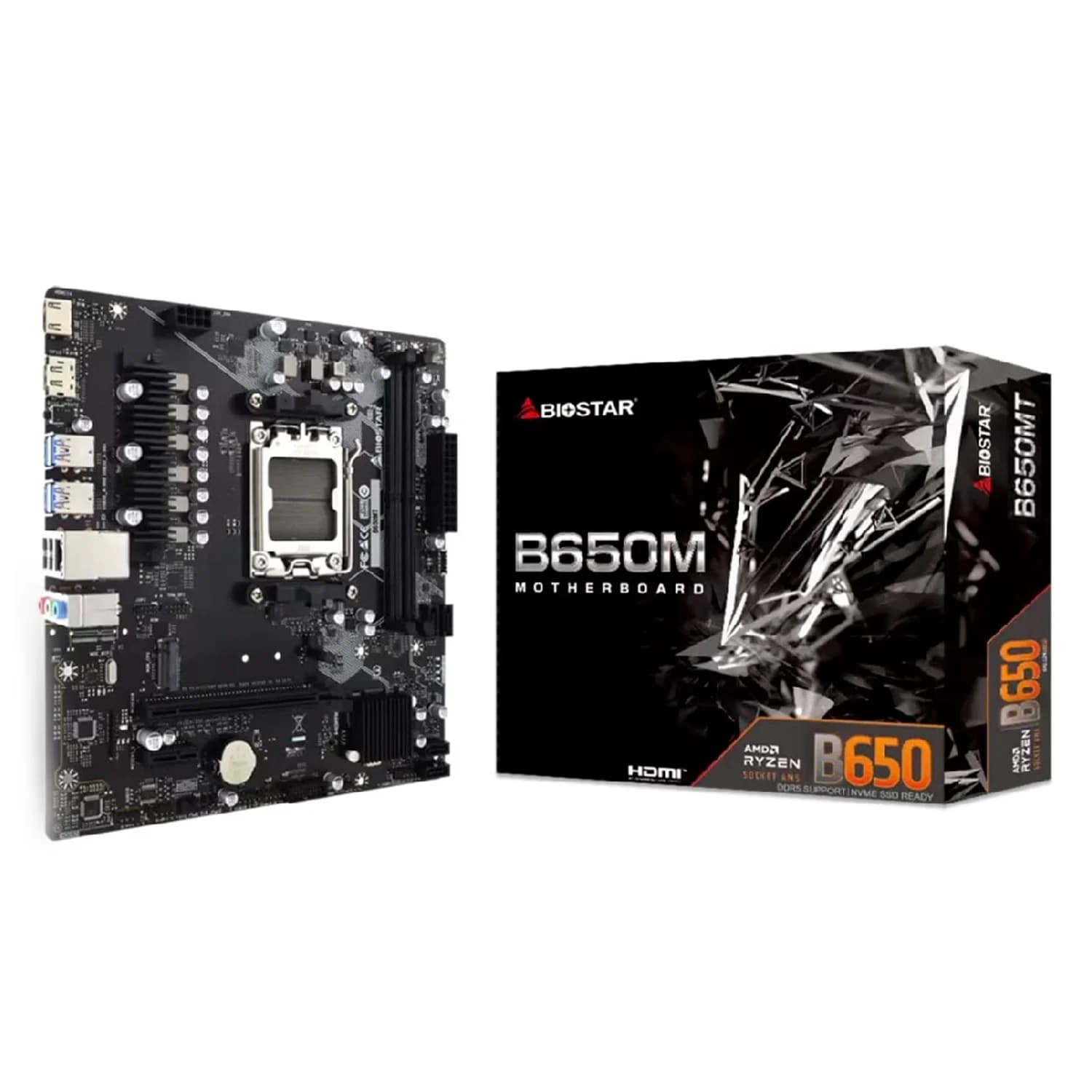 Intel Placa Mãe Biostar B650MT 2XDDR5 Socket AM5 Chipset Intel B650 Micro ATX