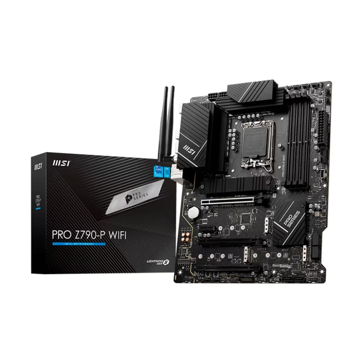 Intel Placa Mãe MSI Z790-P Pro WiFi DDR5 Socket LGA 1700 Chipset Intel Z790 ATX