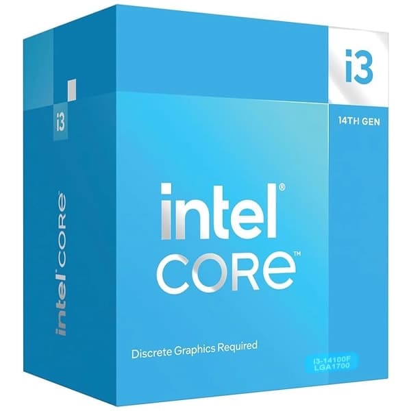 Acessório · Intel Processador Intel Core i3 14th Gen i3-14100F Quad Core de 3.5GHz com Cache 12MB