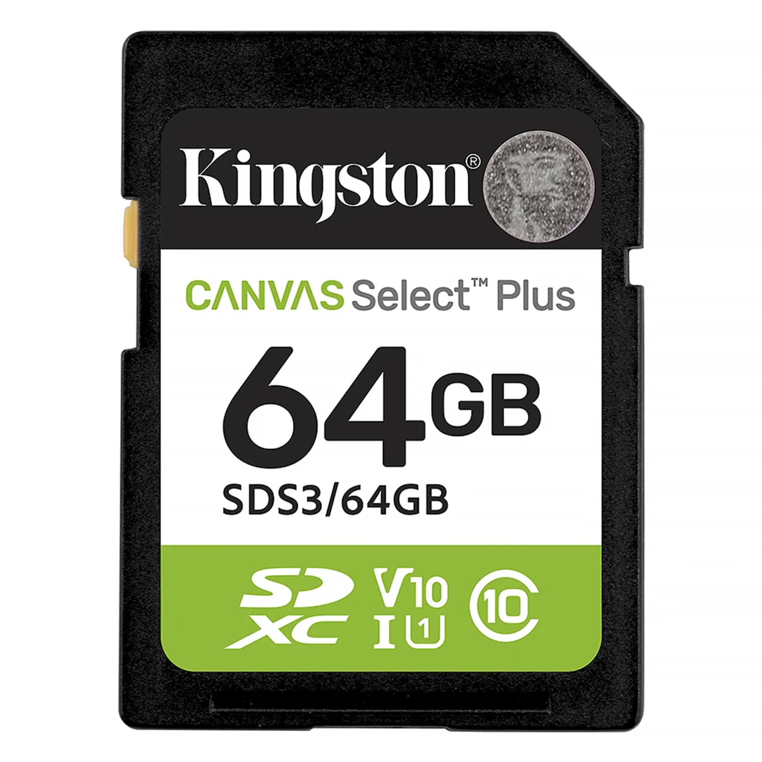 Kingston Cartão de Memória SD Kingston Canvas Select Plus 64GB 100Mbs - SDS3/64GB