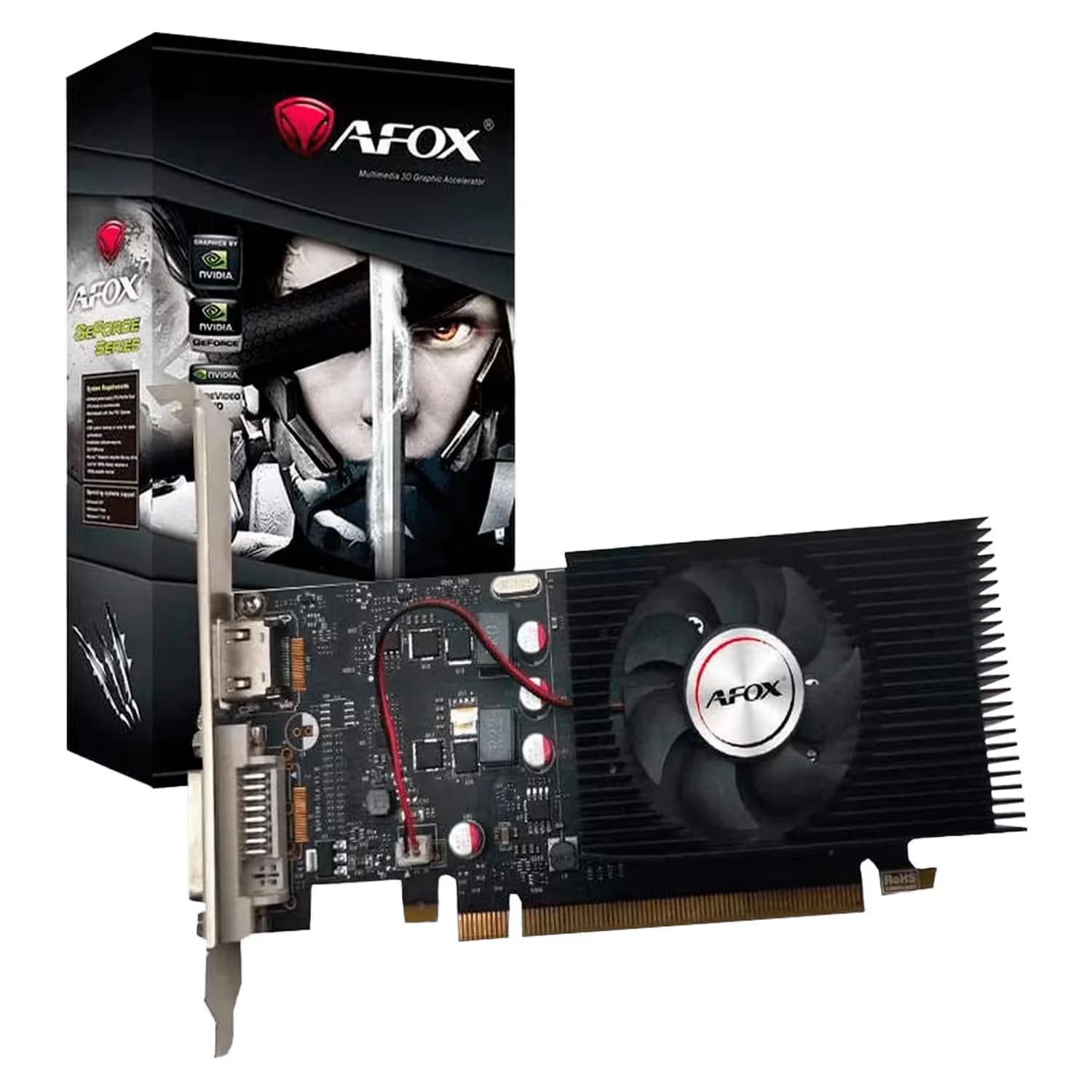 NVIDIA Placa de Vídeo Afox NVIDIA GeForce GT-1030 2GB GDDR5 - AF1030-2048D5L4-V3