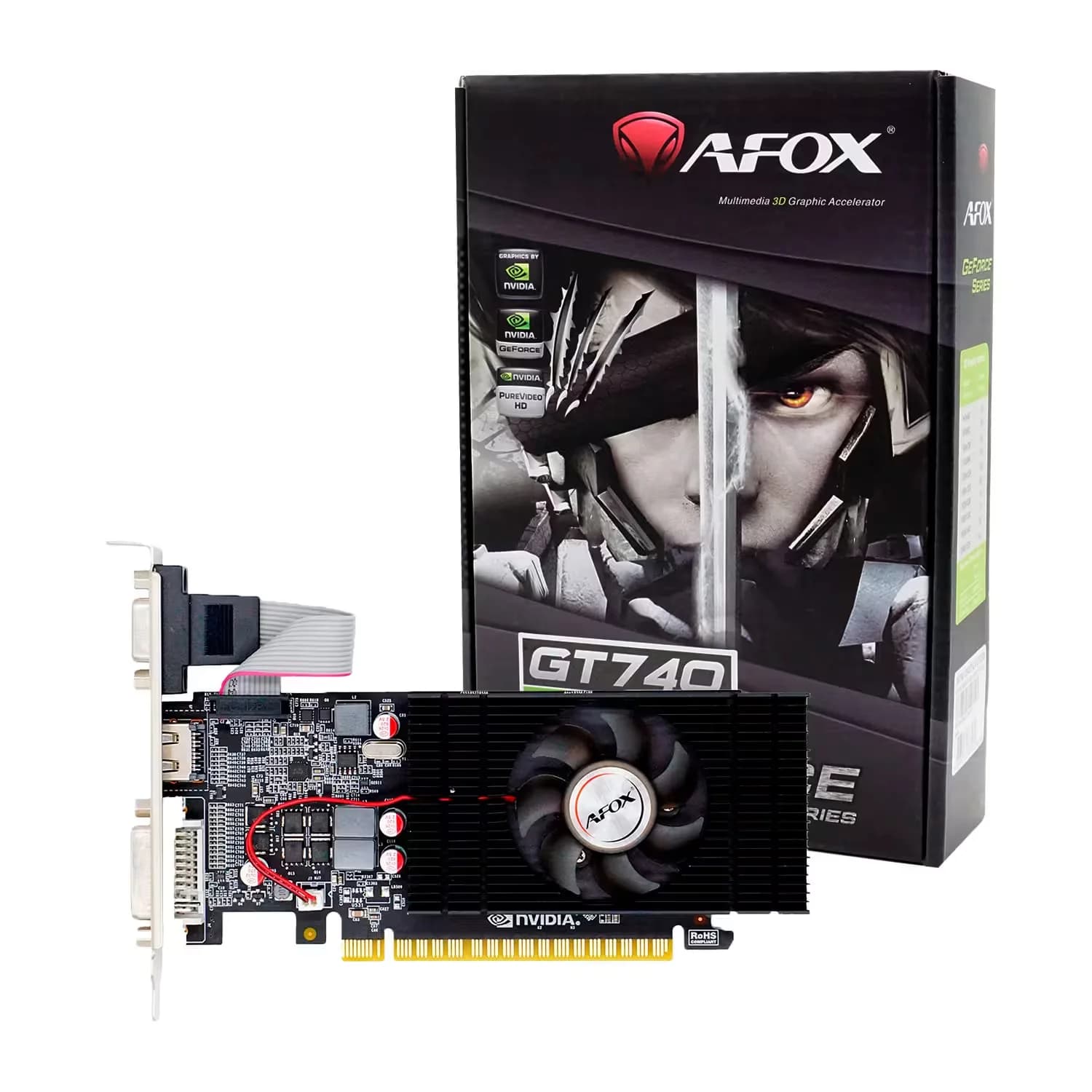 NVIDIA Placa de Vídeo Afox NVIDIA GeForce GT-740 2GB DDR5 - AF740-2048D5L4