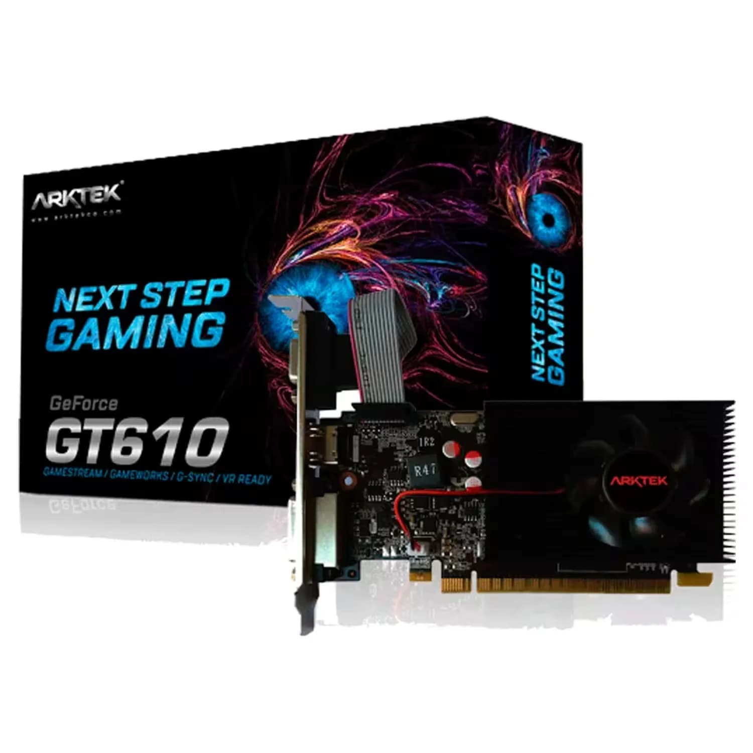 NVIDIA Placa de Vídeo Arktek NVIDIA GeForce GT 610 1GB DDR3 - AKN610D3S1GL1
