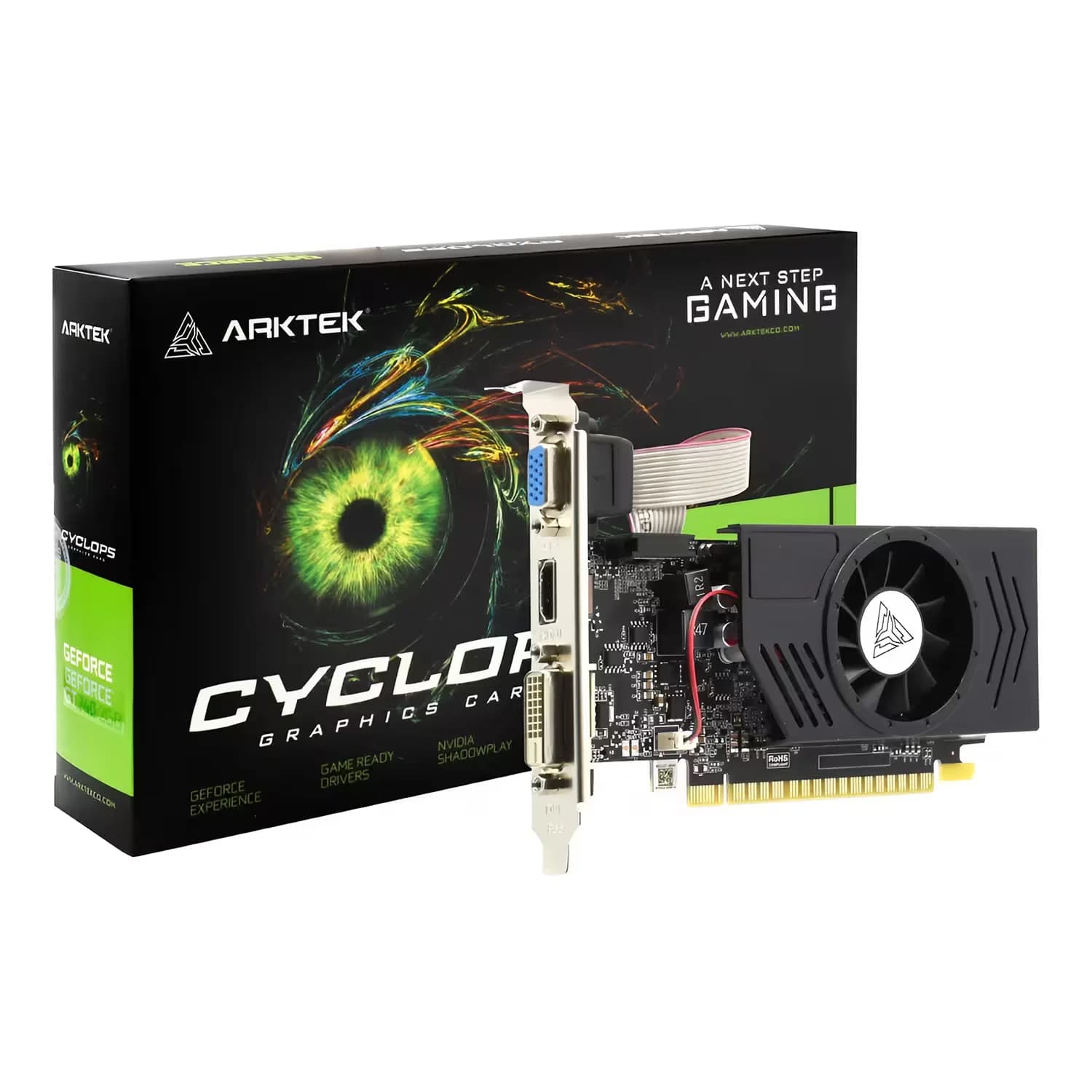 NVIDIA Placa de Vídeo Arktek NVIDIA GeForce GT-740 2GB DDR3 - AKN740D3S2GL1
