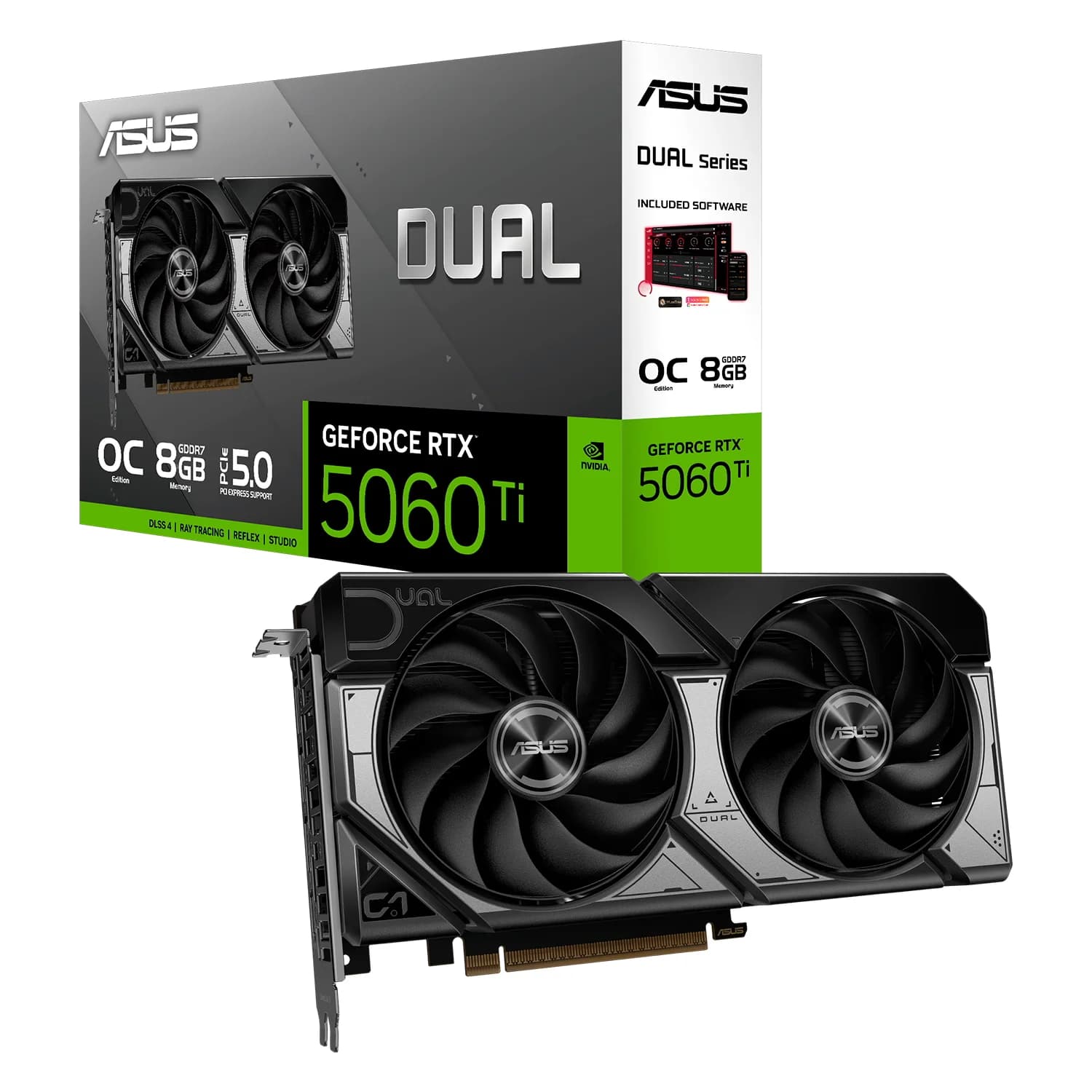 NVIDIA Placa de Vídeo Asus Dual OC NVIDIA GeForce RTX-5060TI 8GB GDDR7 - DUAL-RTX5060TI-O8G