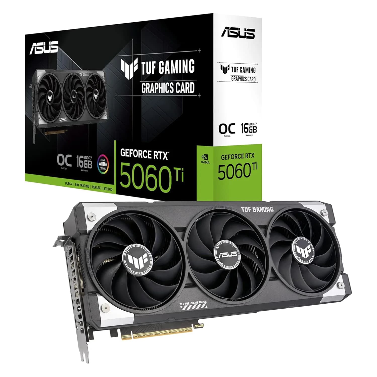 NVIDIA Placa de Video Asus TUF Gamin NVIDIA GeForce RTX-5060Ti 16GB GDDR7 - TUF-RTX5060TI-16G-GAMING