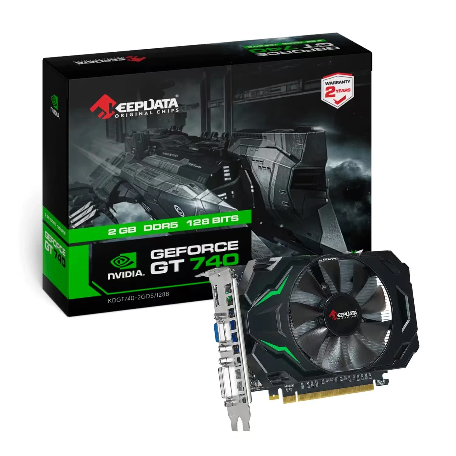 NVIDIA Placa de Vídeo Goline GeForce GT-730 4GB DDR5 - GL-GT730-4GB-D5