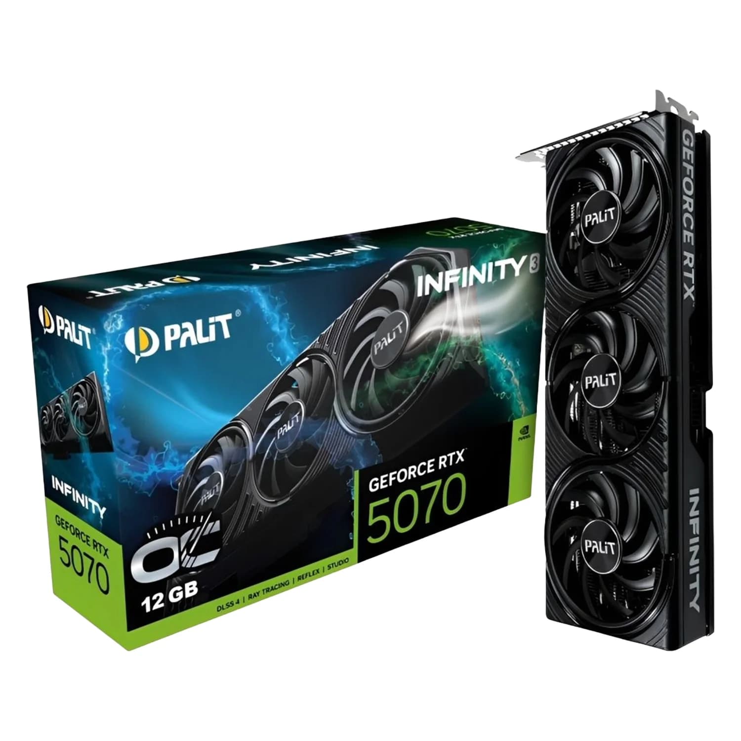 NVIDIA Placa de Vídeo Palit Infinity 3 NVIDIA GeForce RTX-5070 12GB GDDR7 - NE75070S19K9-GB2050S