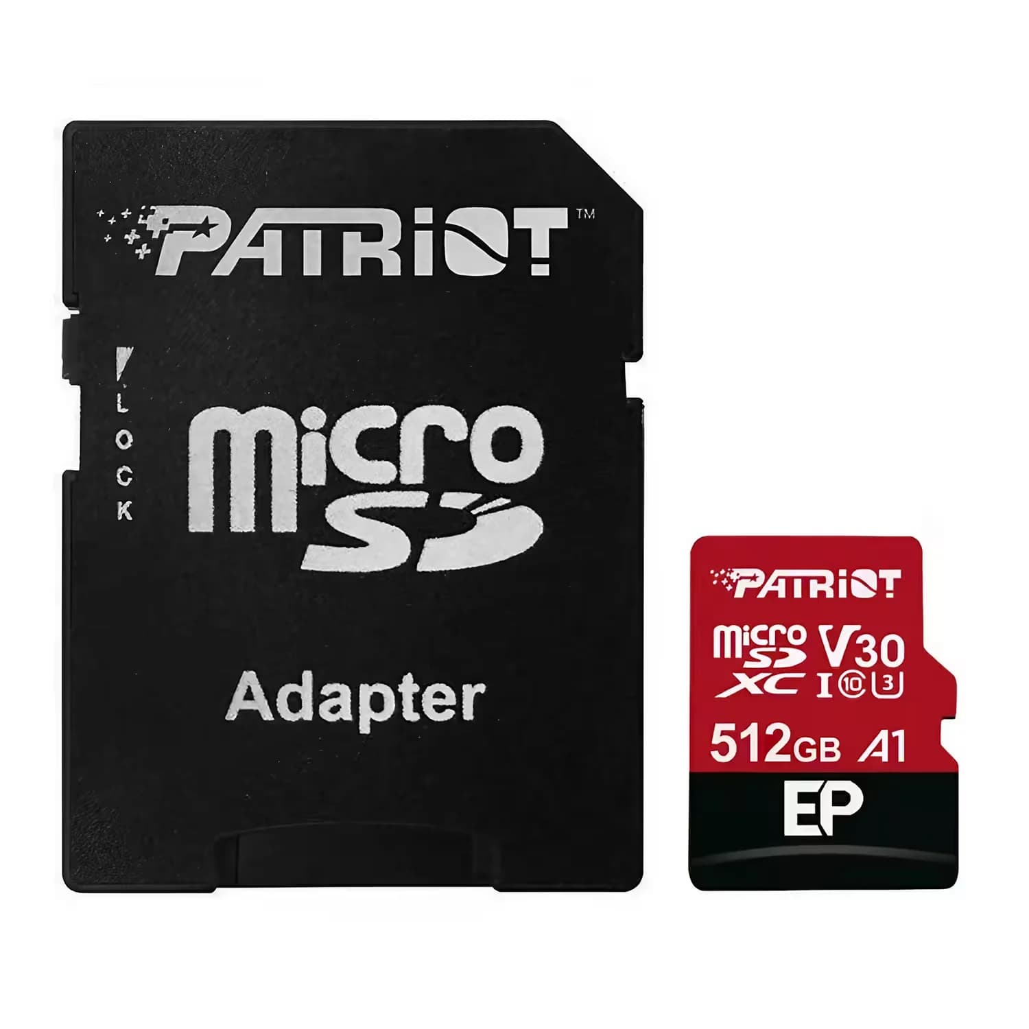 Patriot Cartão de Memória Micro SD Patriot V30 512GB 90Mbs - PEF512GEP31MCX
