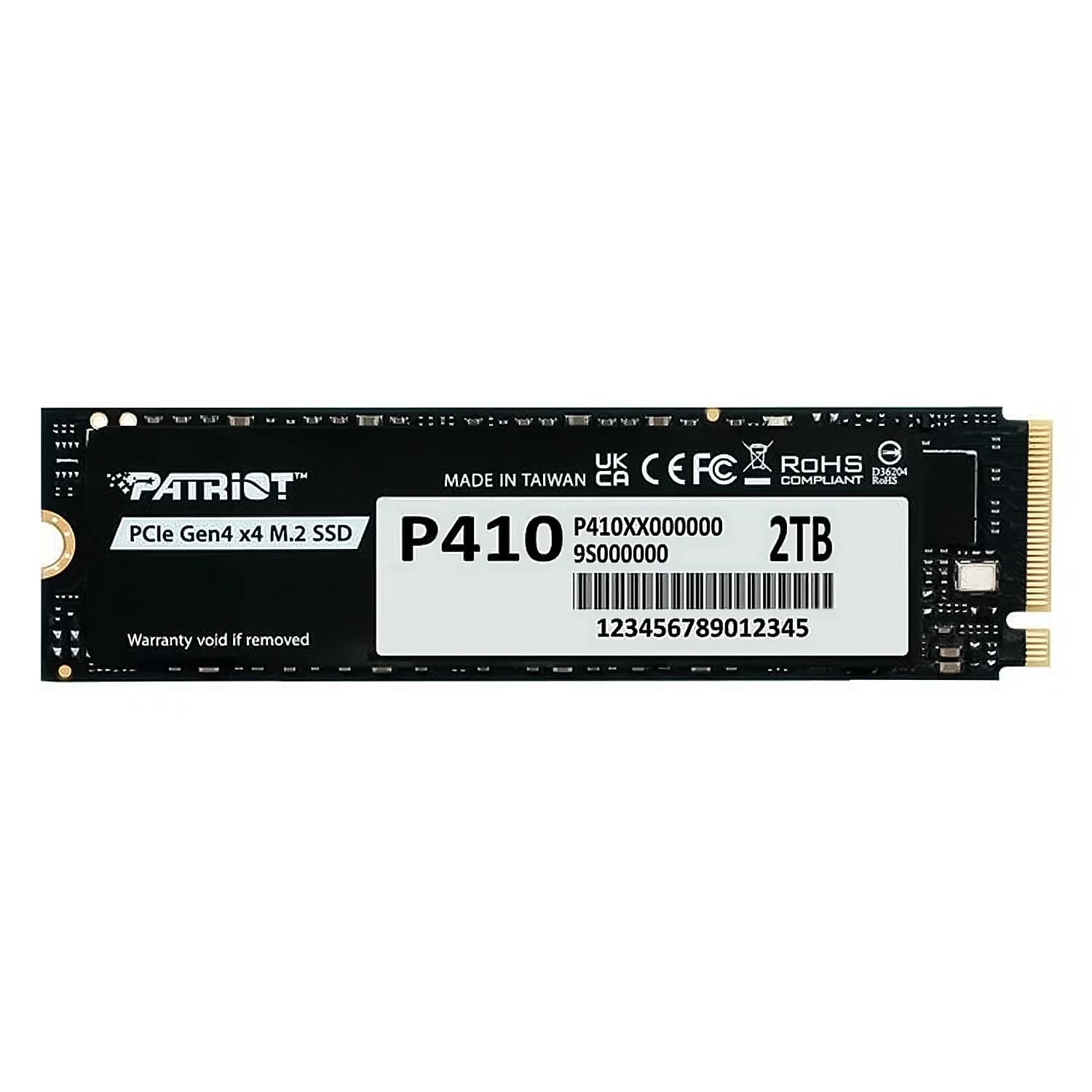 Acessório · Patriot SSD M.2 Patriot P410 2TB NVMe PCIe Gen4 - P410P2TBM28H