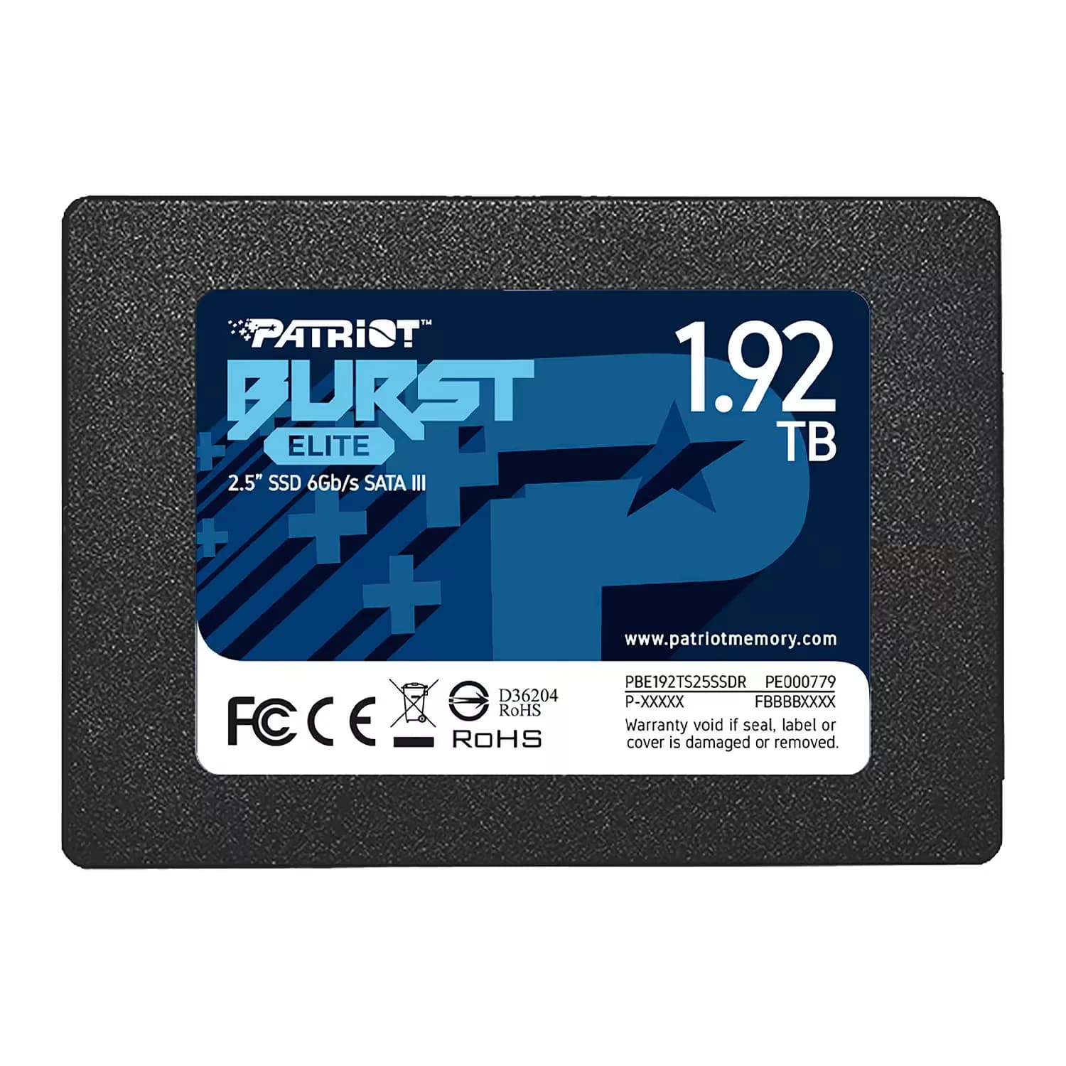 Acessório · Patriot SSD Patriot Burst Elite 1.92TB 2.5" SATA 3 - PBE192TS25SSDR