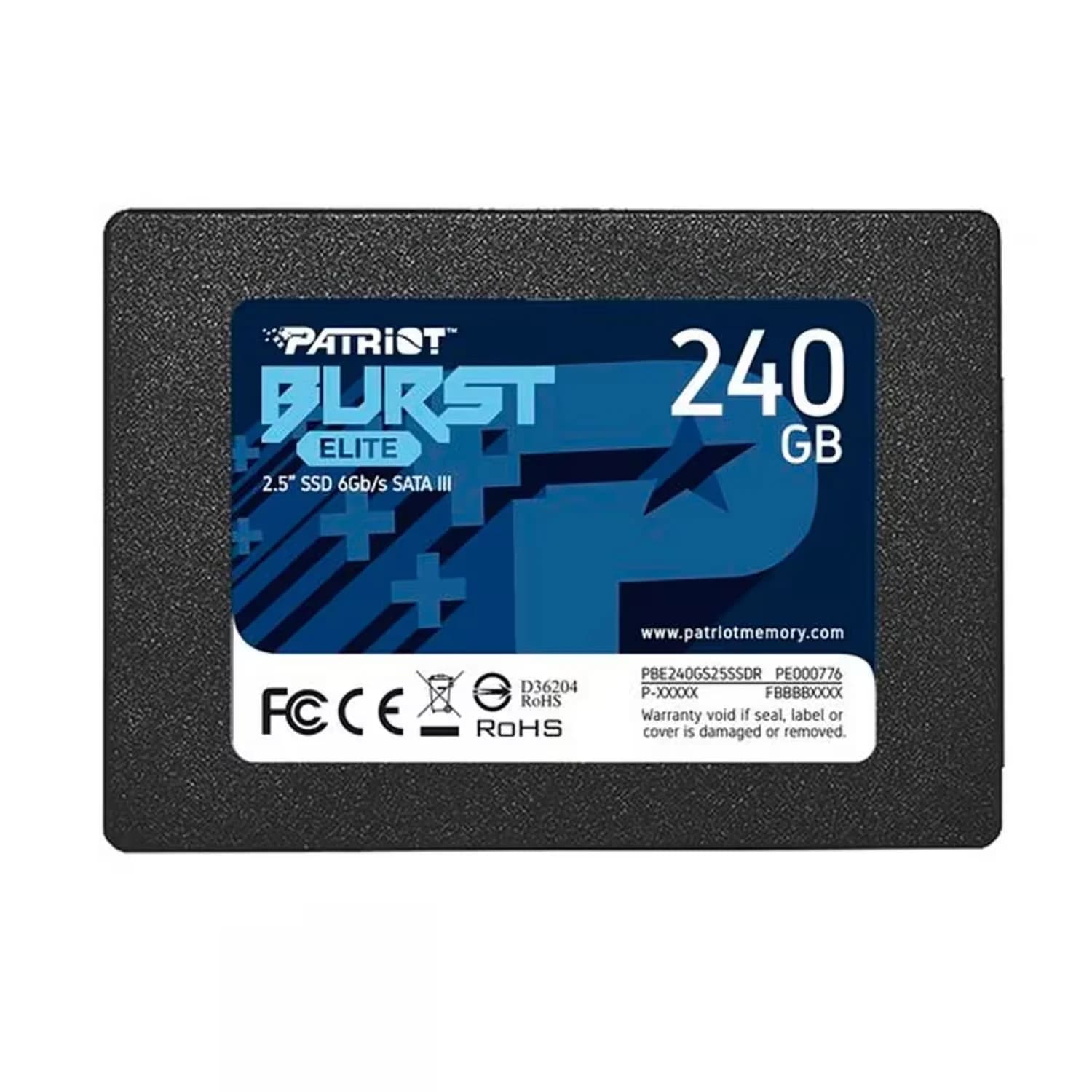 Acessório · Patriot SSD Patriot Burst Elite 240GB 2.5" SATA 3 - PBE240GS25SSDR