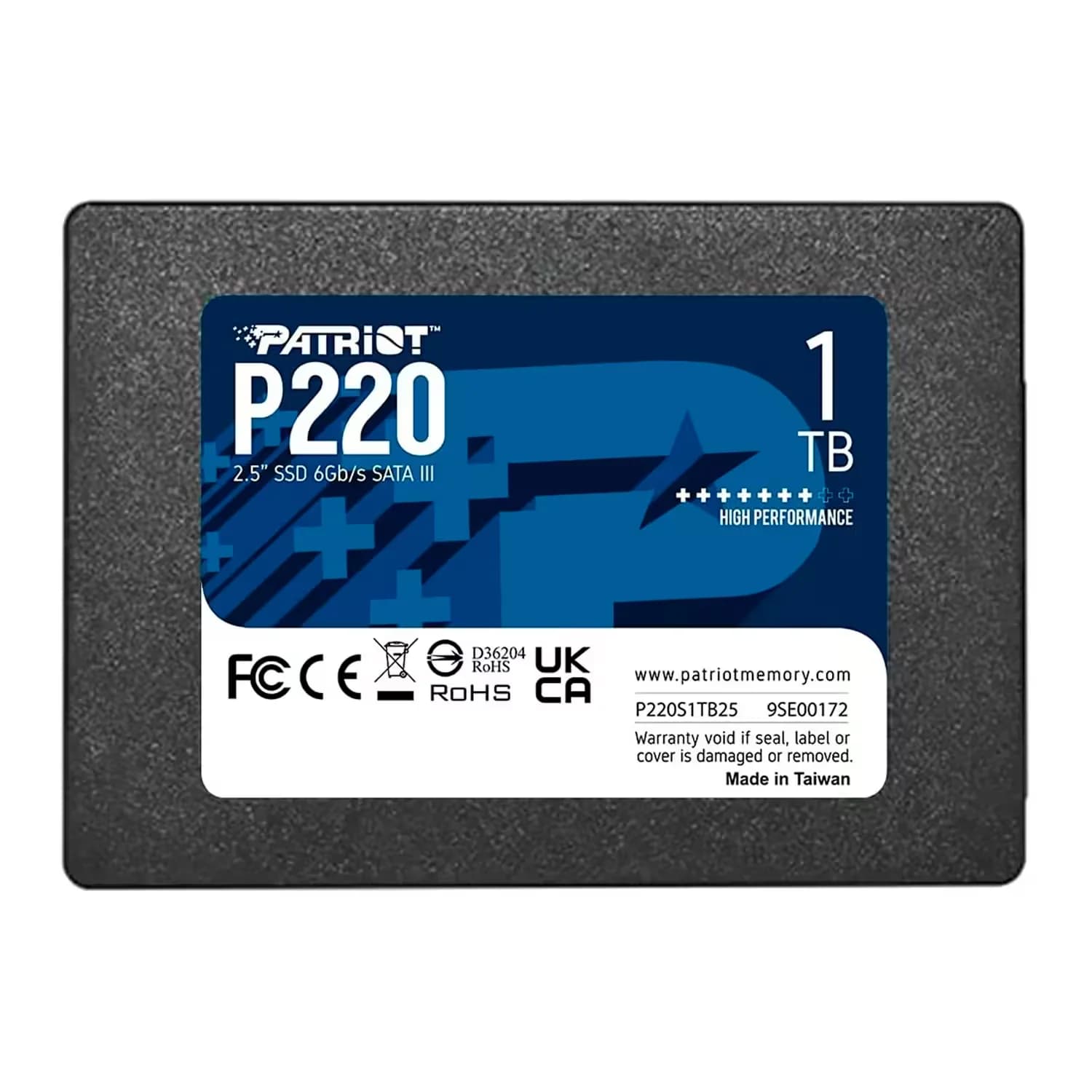 Acessório · Patriot SSD Patriot P220 1TB 2.5" SATA 3 - P220S1TB25