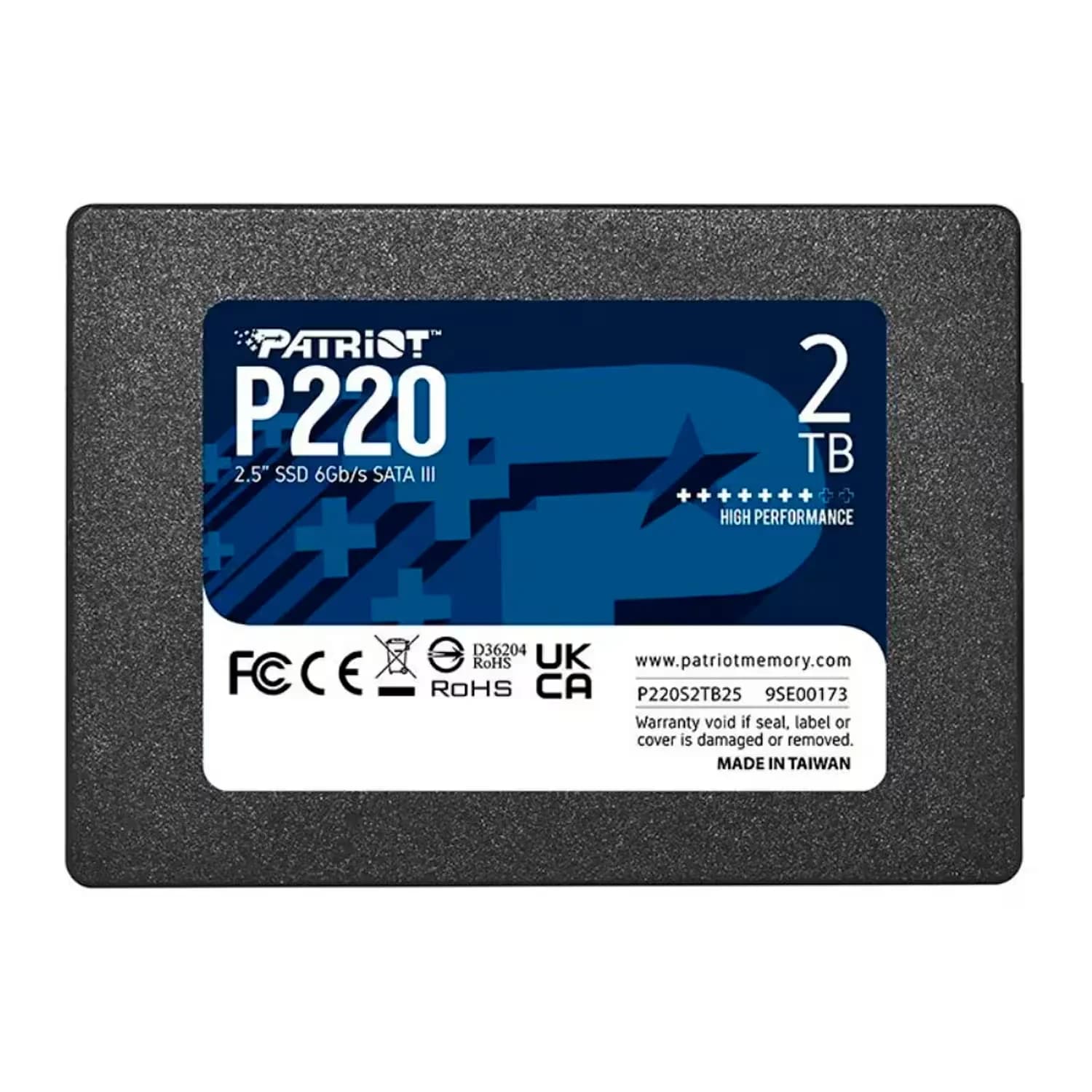 Acessório · Patriot SSD Patriot P220 2TB 2.5 SATA 3 - P220S2TB25
