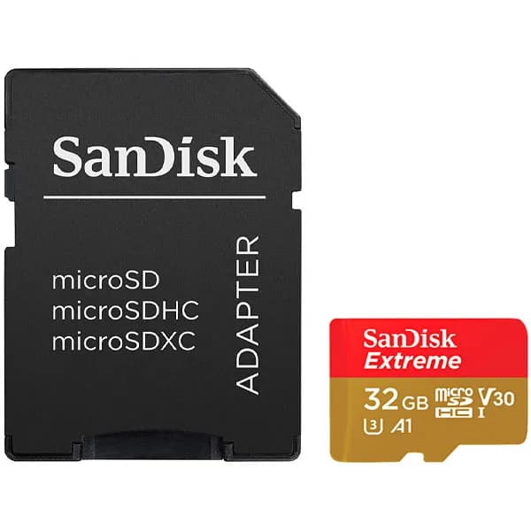 SanDisk Cartão de Memória Micro SD SanDisk Extreme 32GB 100Mbs - SDSQXAF-032G-GN6AA