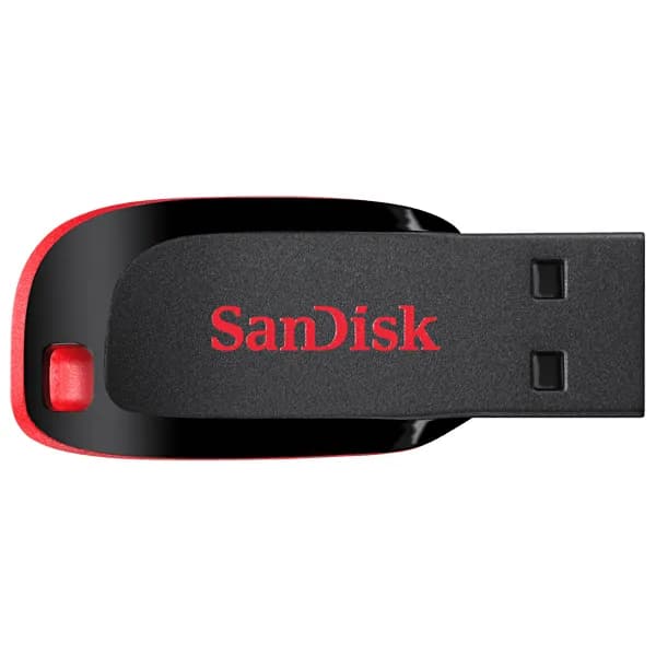 SanDisk Pendrive de 8GB SanDisk Cruzer Blade SDCZ50-008G-B35 USB 2.0 - Preto Vermelho