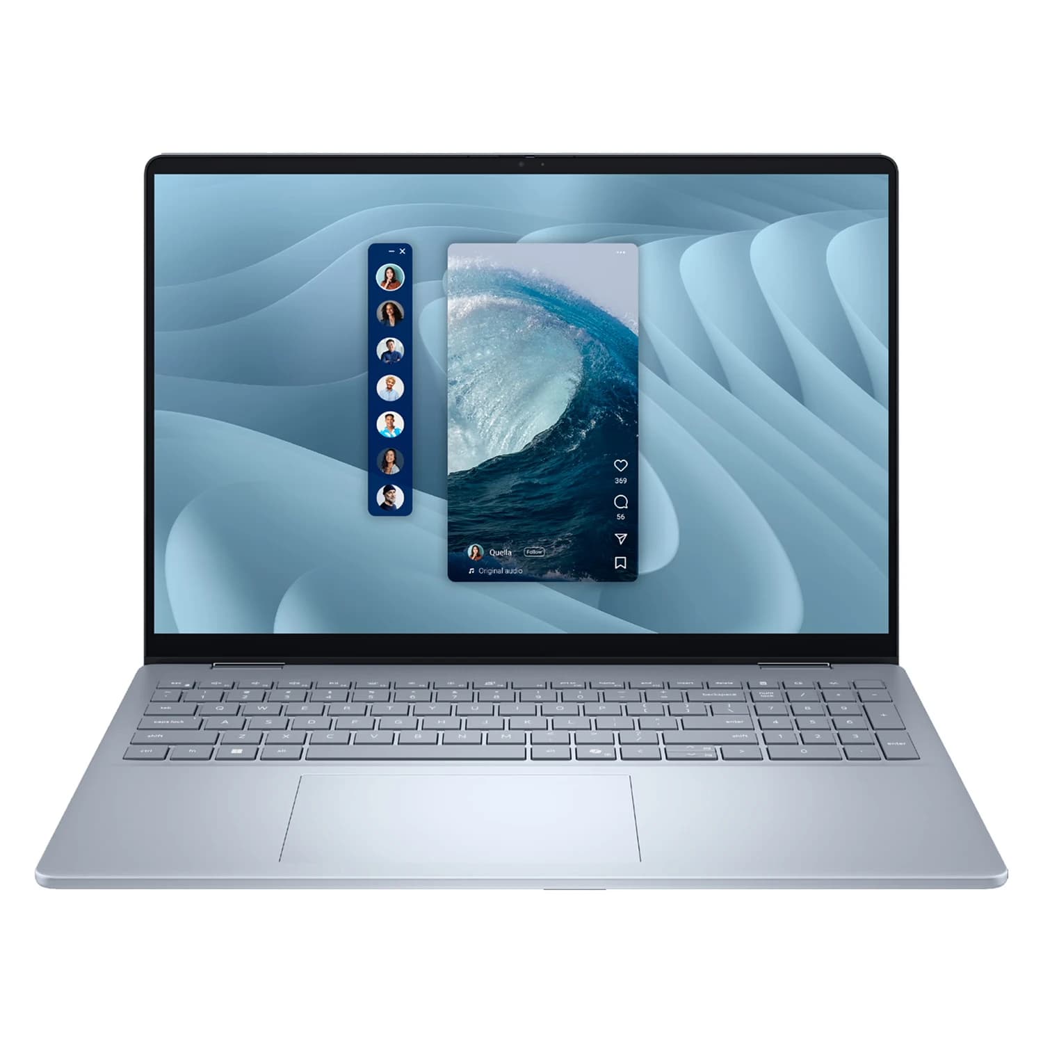Dell Notebook Dell 16 Plus Intel Core Ultra 7-256V 16GB RAM 1TB SSD Tela 16" Full HD+ Touch Windows 11 Inglês Azul - LDB06250-7144