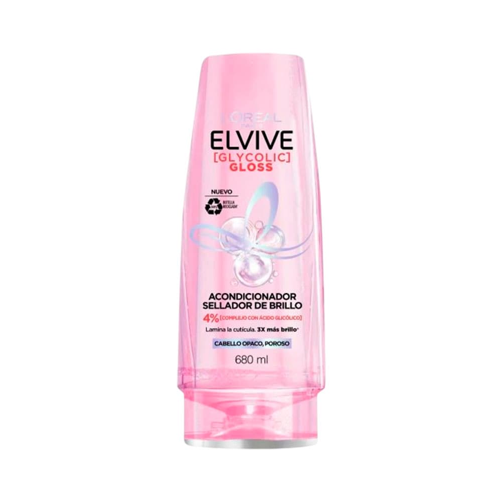 Elseve Acondicionador L'Oreal Elvive Glicolic Gloss 680 Ml