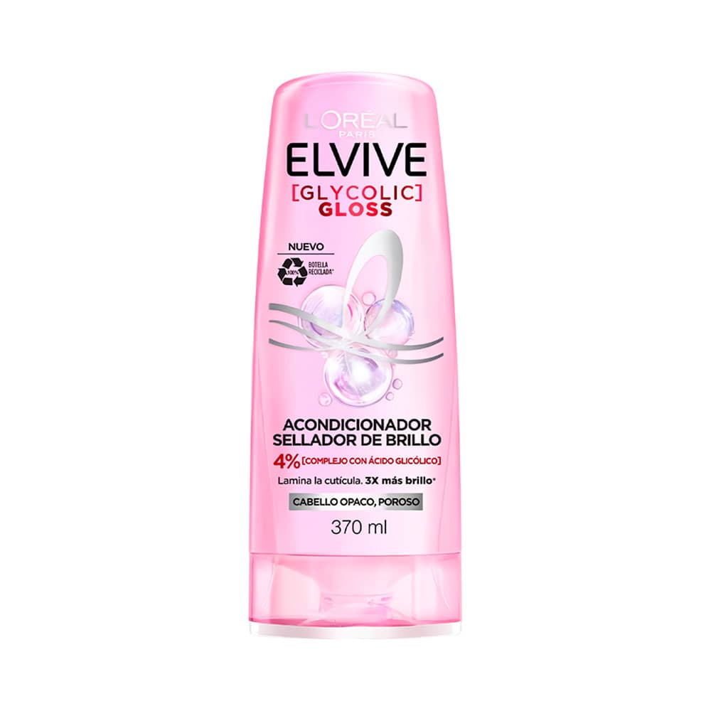 Elseve Acondicionador L'Oreal Paris Elvive Glycolic Gloss 370 Ml