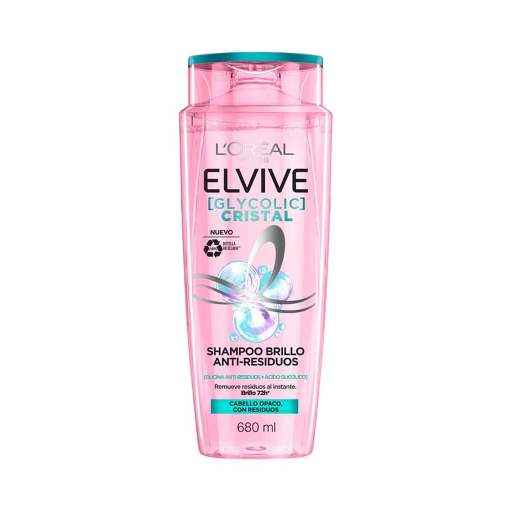 Elseve Shampoo L'Oreal Elvive Glycolic Cristal 680 Ml