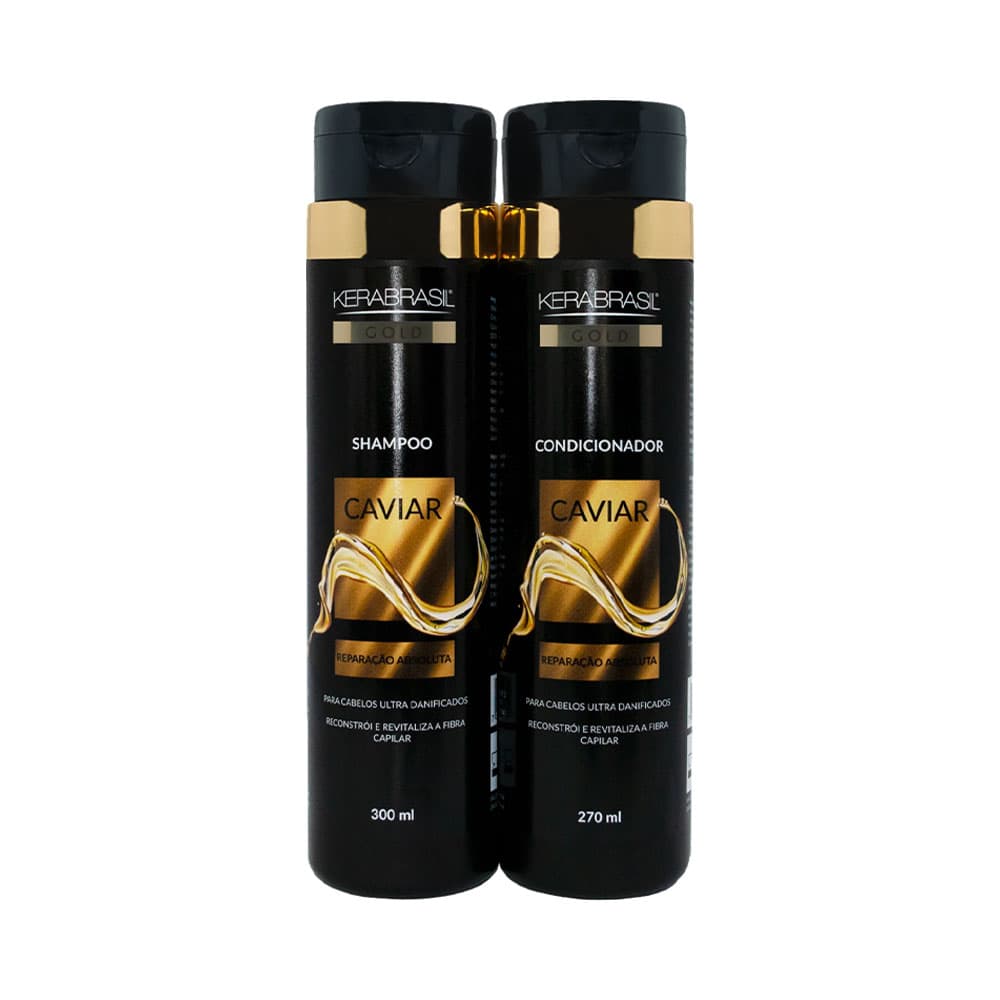 Kerabrasil Kit Shampoo Y Acondicionador Kerabrasil Caviar 300 Ml
