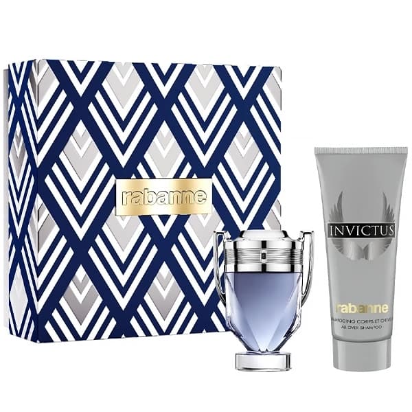 Paco-Rabanne Kit Perfume Masculino Paco Rabanne Invictus Edt 100Ml + Shampoo 100Ml