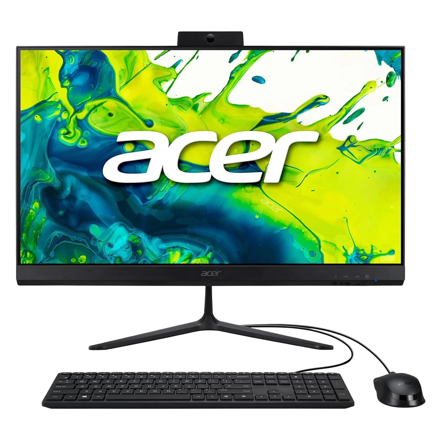 Acer Desktop All In One Acer Aspire C24-2G-UR14 23.8" AMD Ryzen 5-7430U 512GB SSD 8GB RAM - Preto