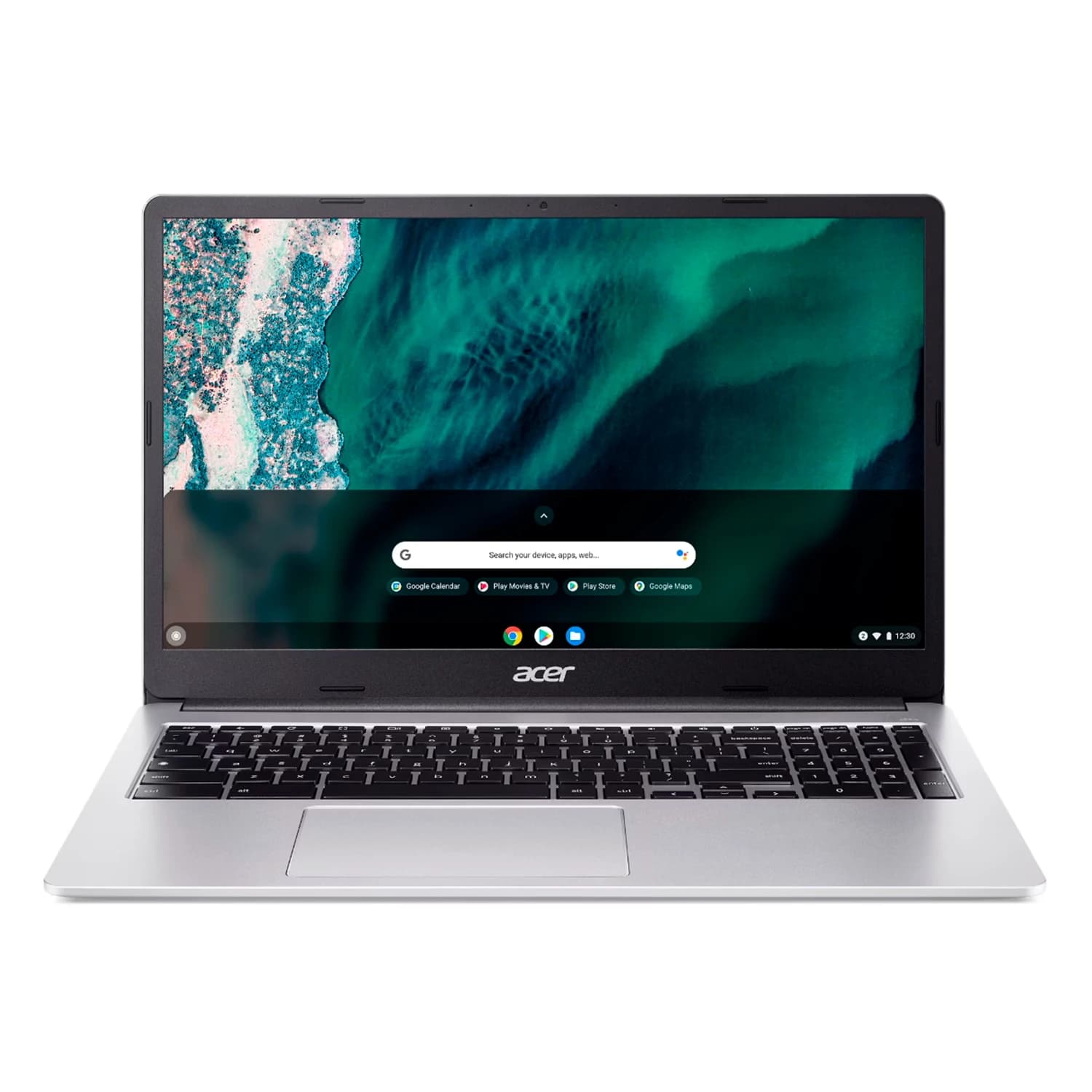 Acer Notebook Acer Chromebook 315 Intel Celeron N6000 4GB RAM 128GB eMMC Tela 15.6" Full HD ChromeOS Inglês Prata - CB315-4H-P8FZ