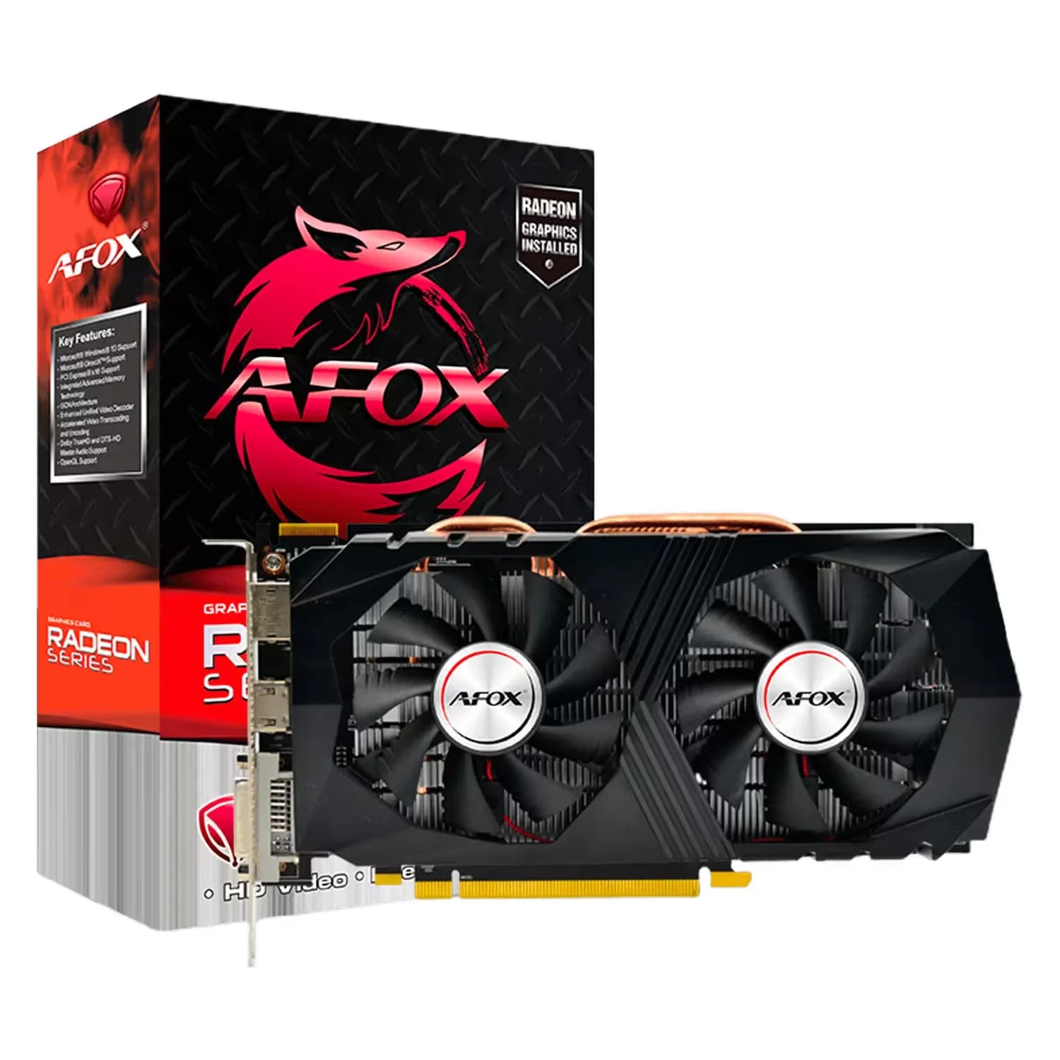 Afox Placa de Vídeo Afox R9-370 4GB DDR5 AFR9370-4096D5H4